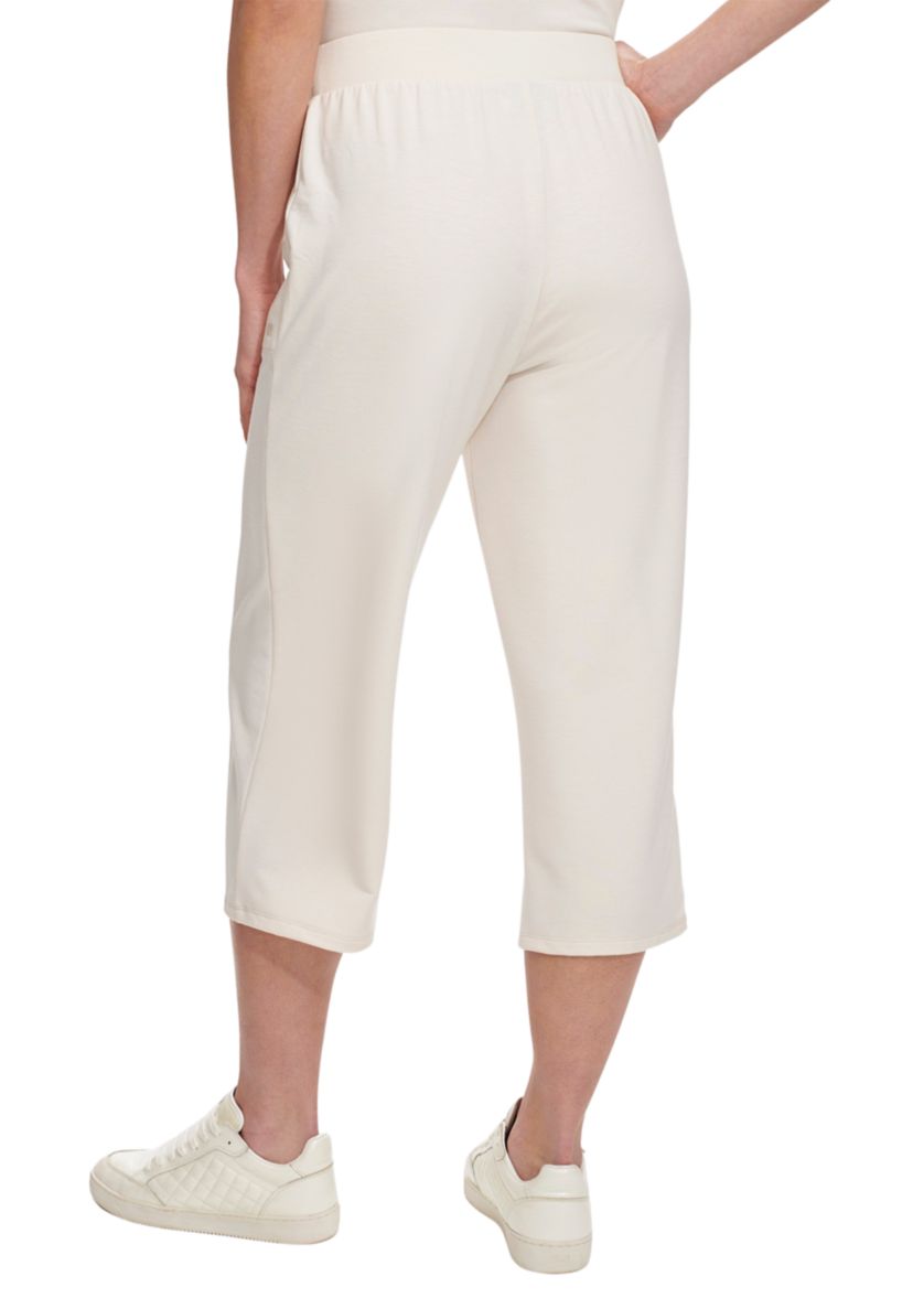 Cropped Wide Leg Pants with Pockets 
