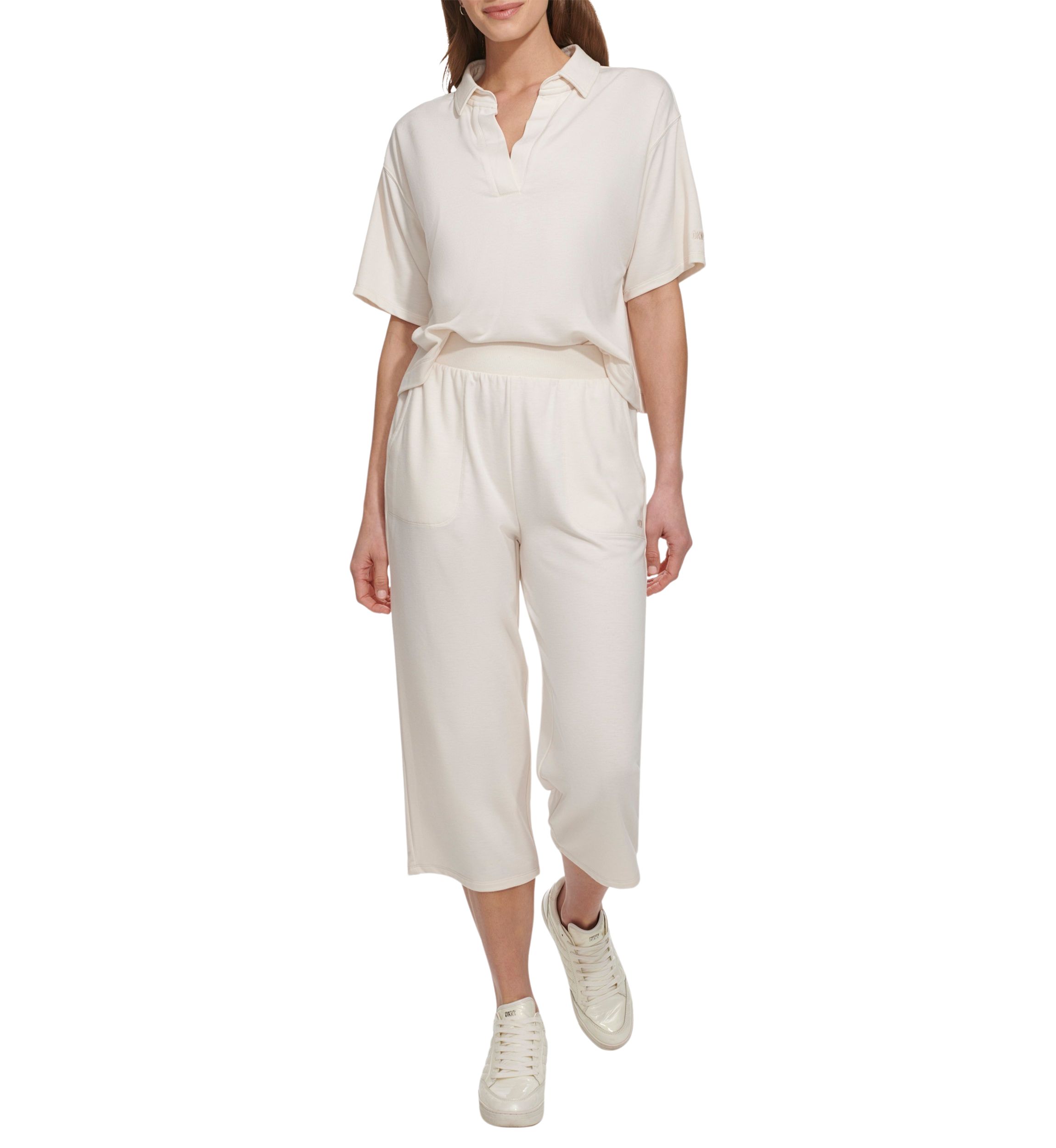 Cropped Wide Leg Pants with Pockets 