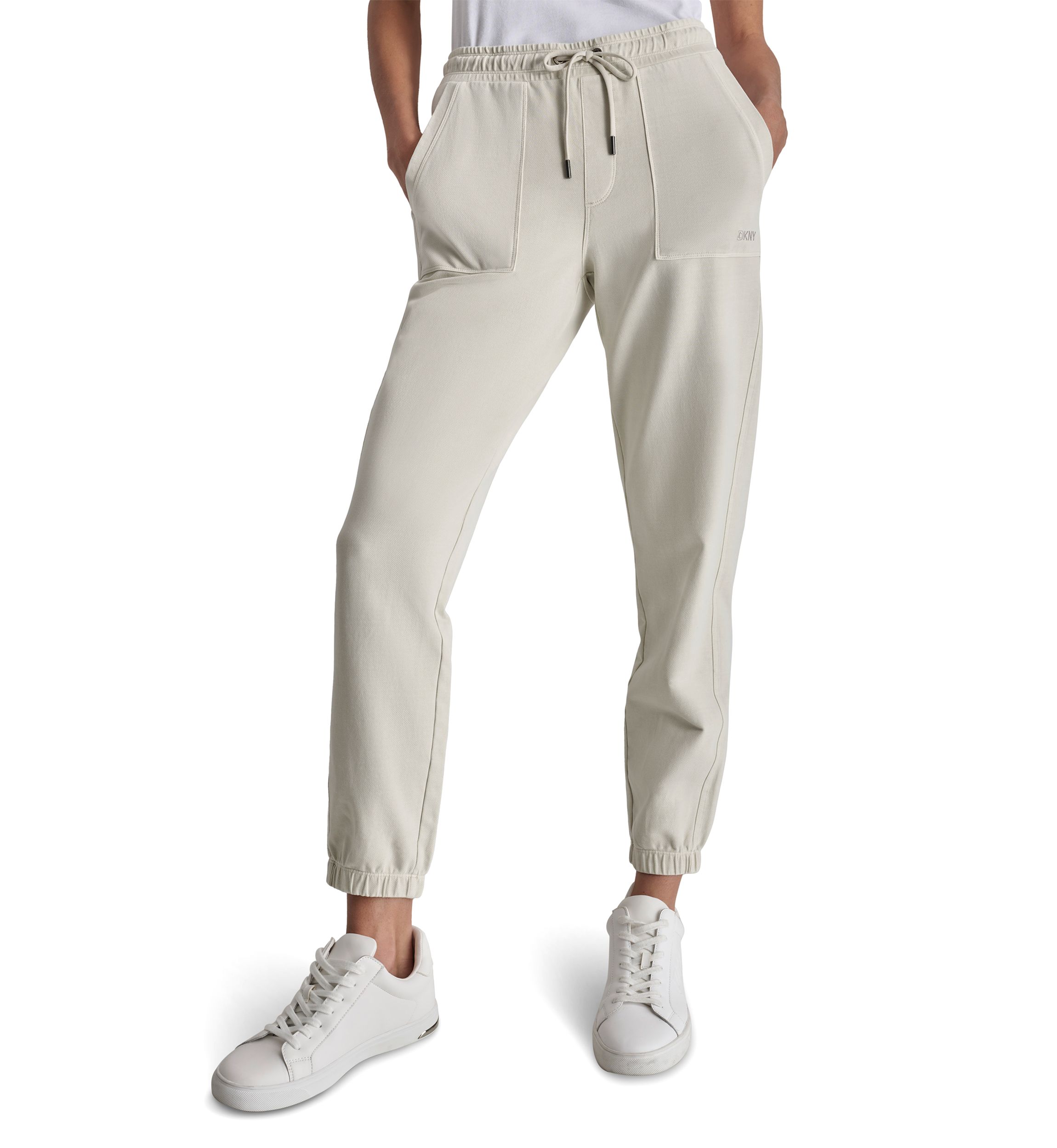 Smocked Waistband Joggers with Pockets 
