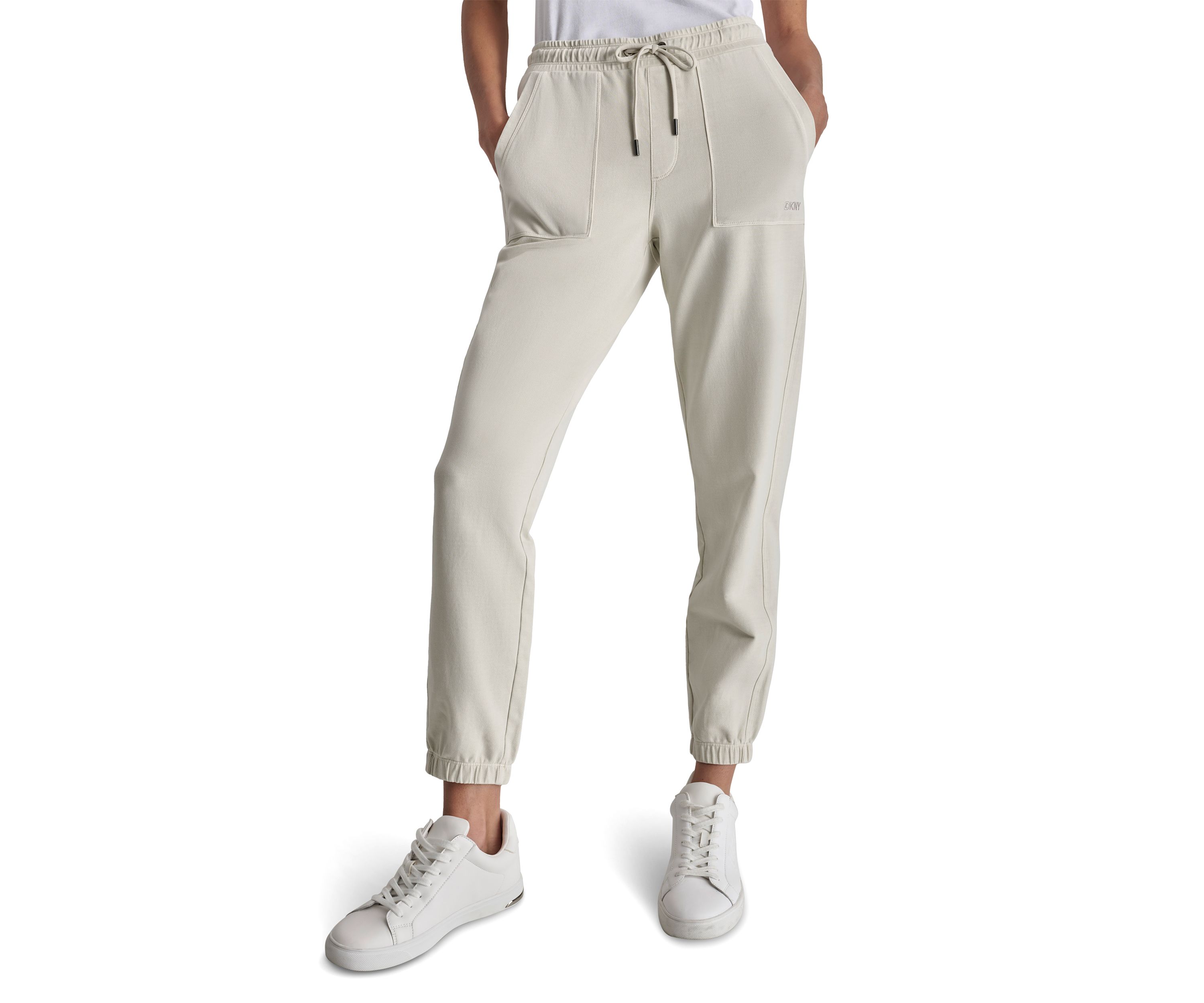 Smocked Waistband Joggers with Pockets 