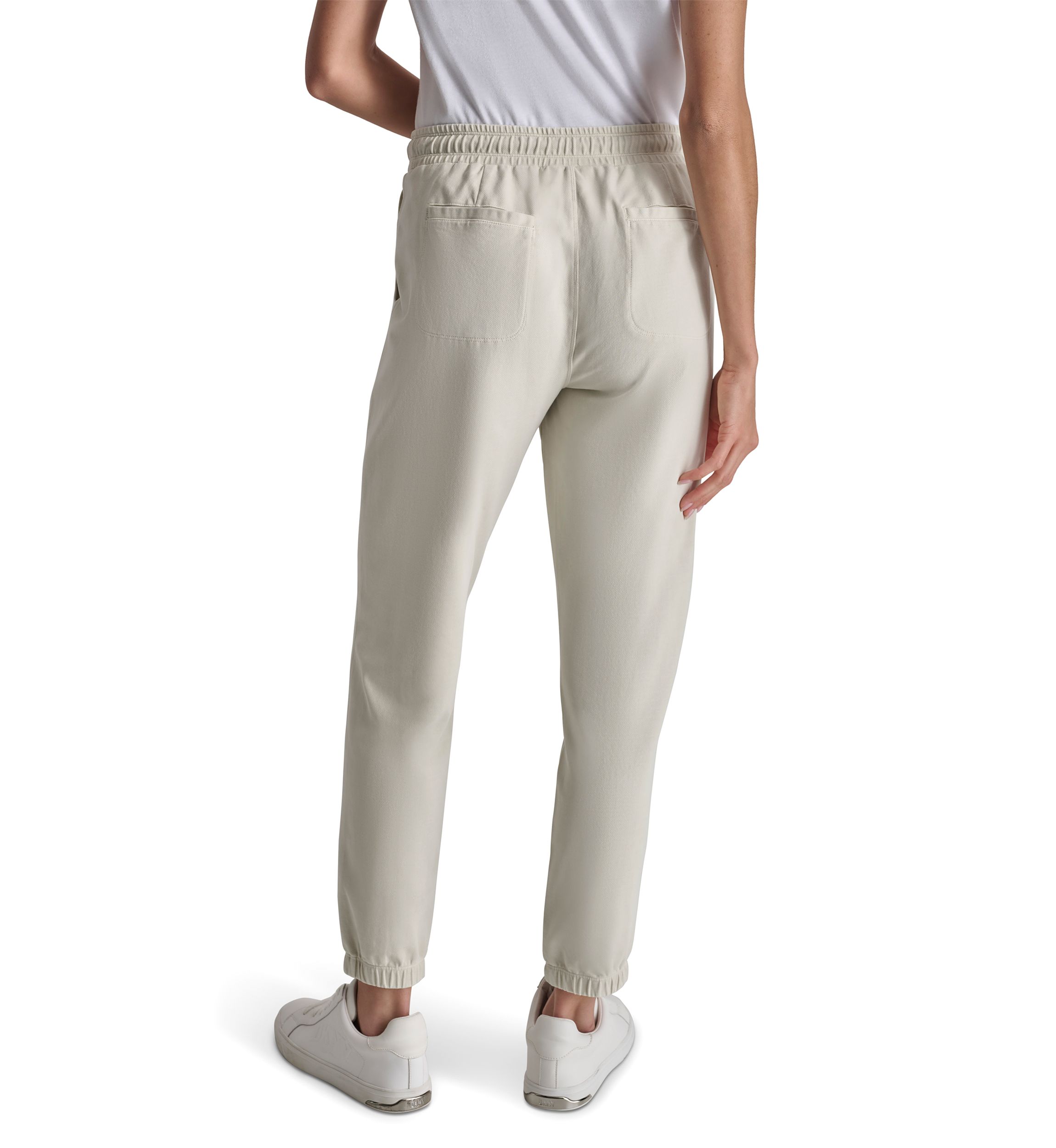 Smocked Waistband Joggers with Pockets 