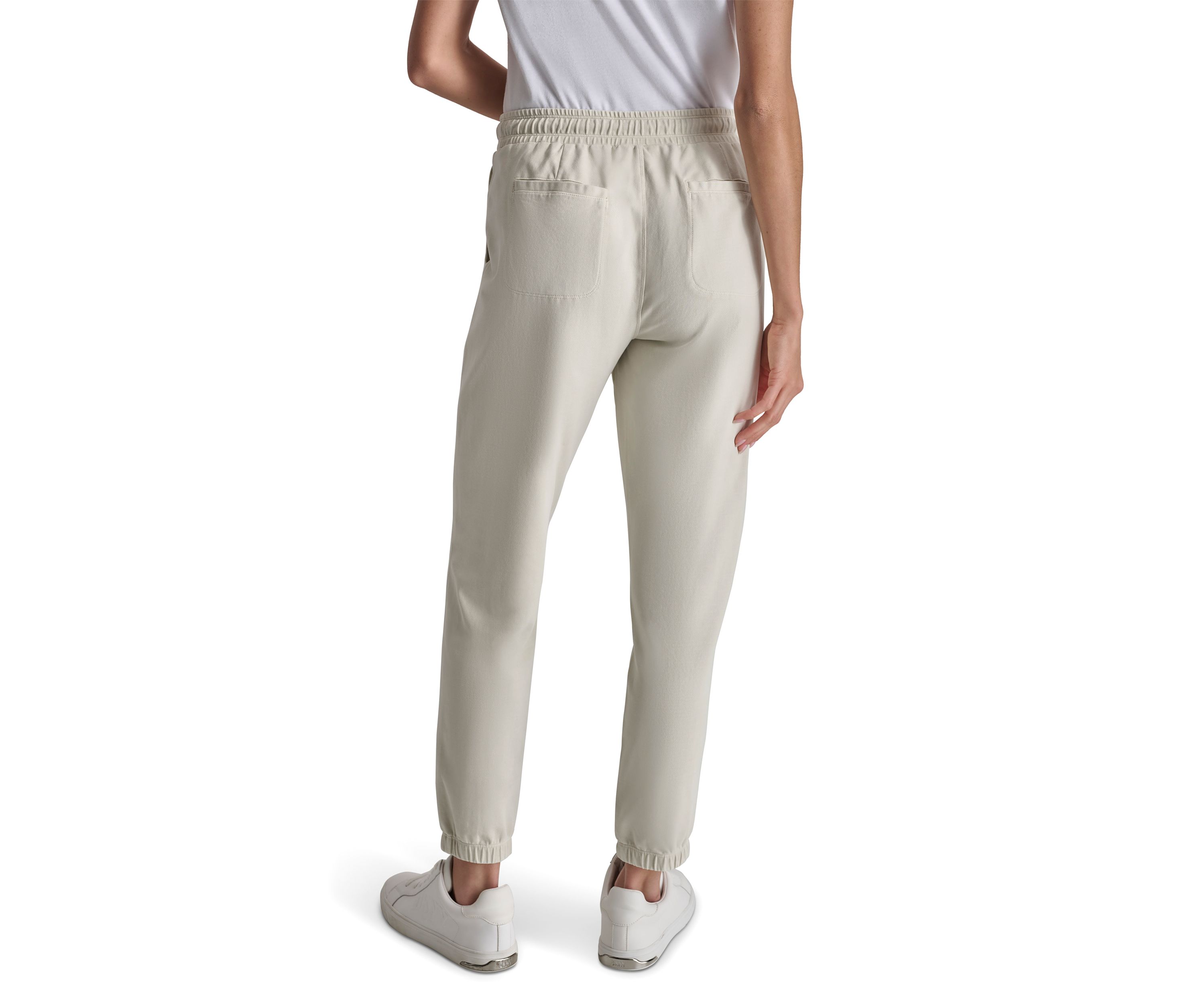 Smocked Waistband Joggers with Pockets 