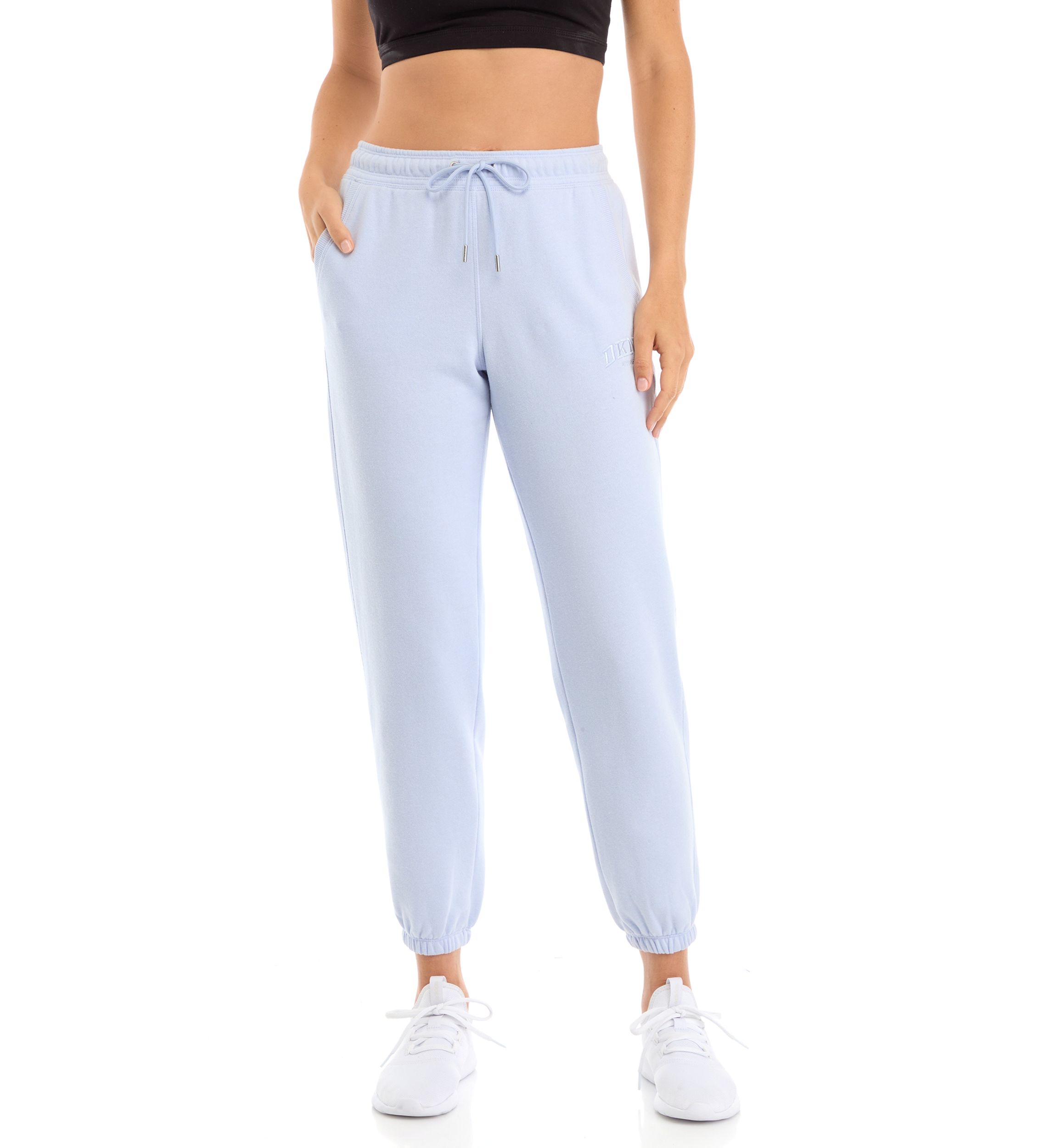Womens Varsity Embroidered Logo Joggers with Pockets