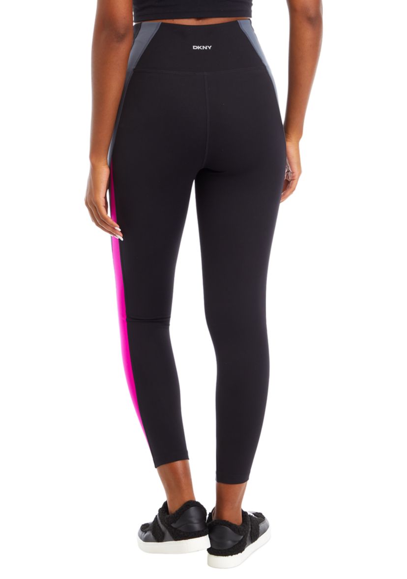 Womens Balance Compression Super High Waist 7/8 Color Block Leggings