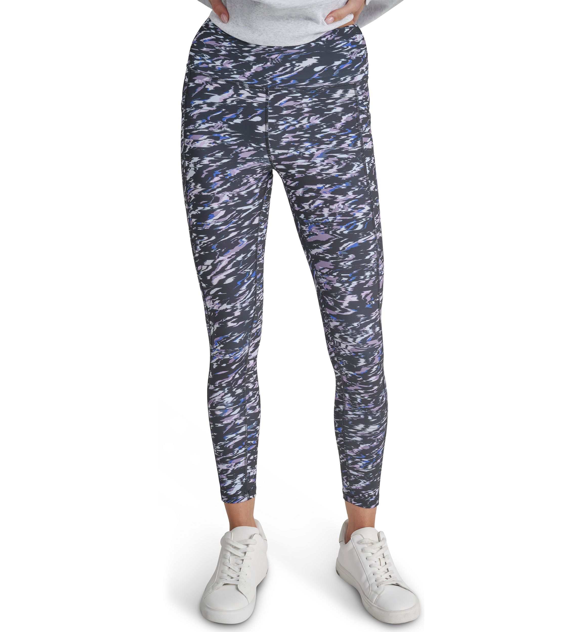 Elevate Interlock High Waisted 7/8 Printed Fitness Tights with Pockets 