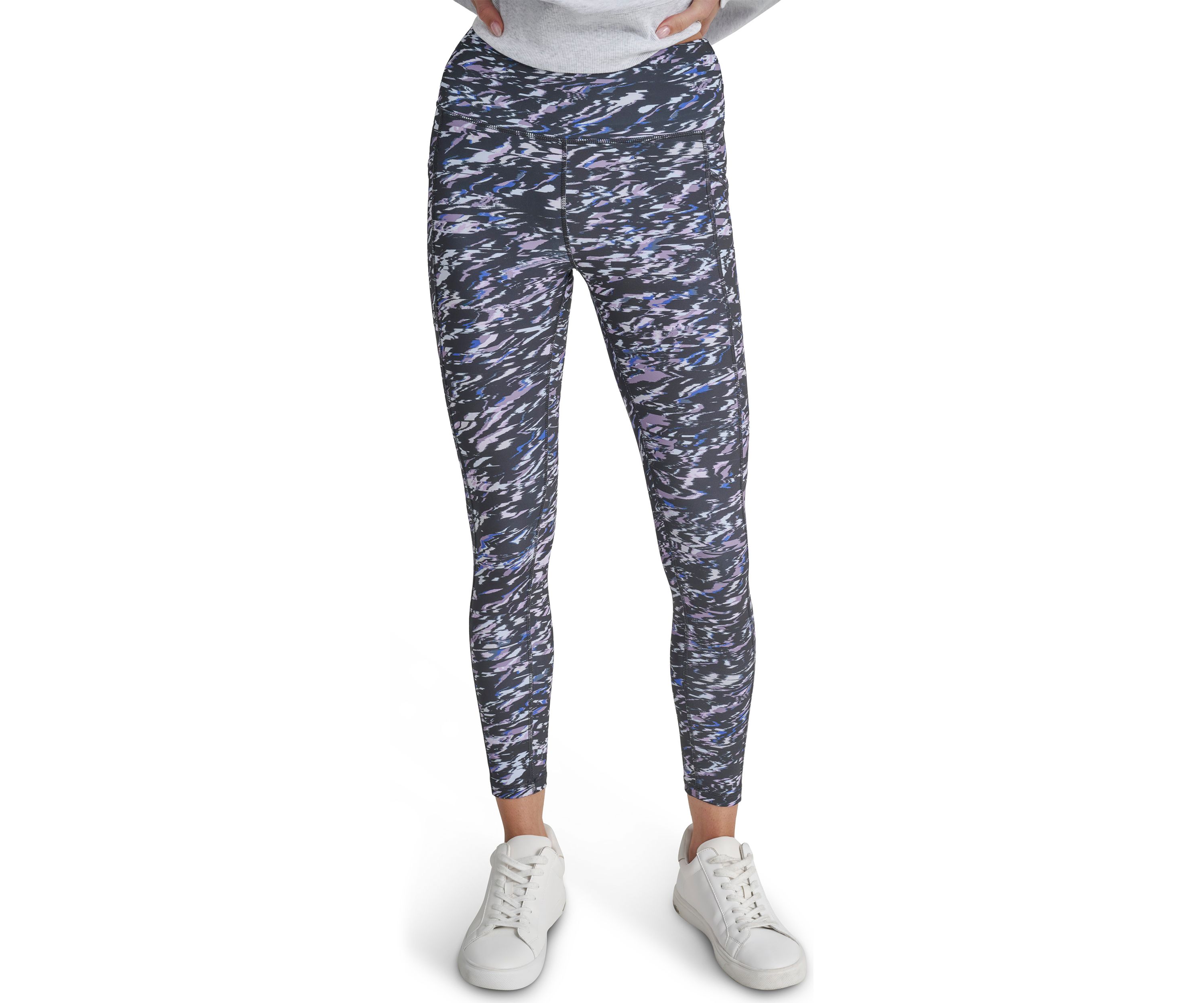 Elevate Interlock High Waisted 7/8 Printed Fitness Tights with Pockets 