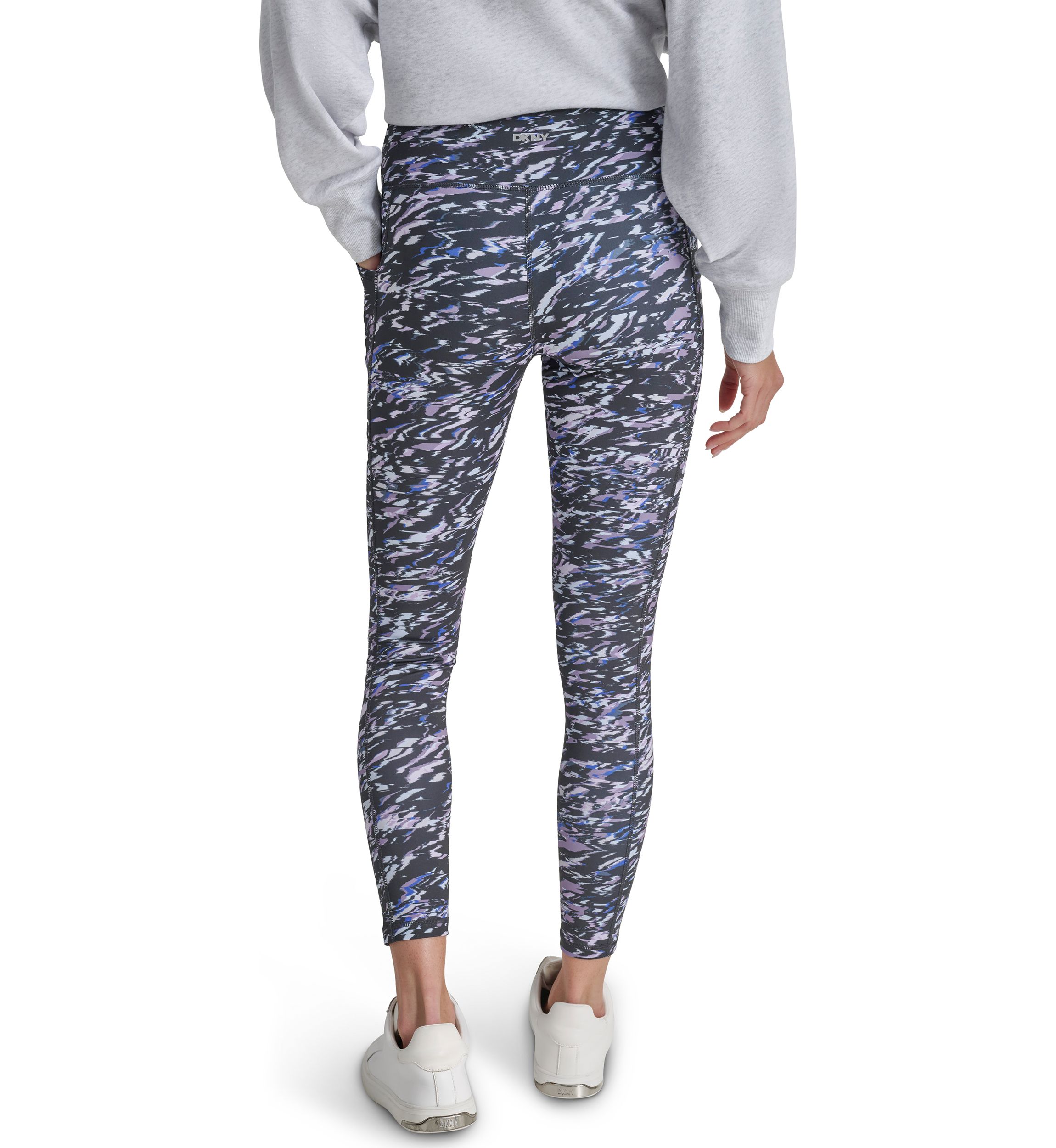 Elevate Interlock High Waisted 7/8 Printed Fitness Tights with Pockets 