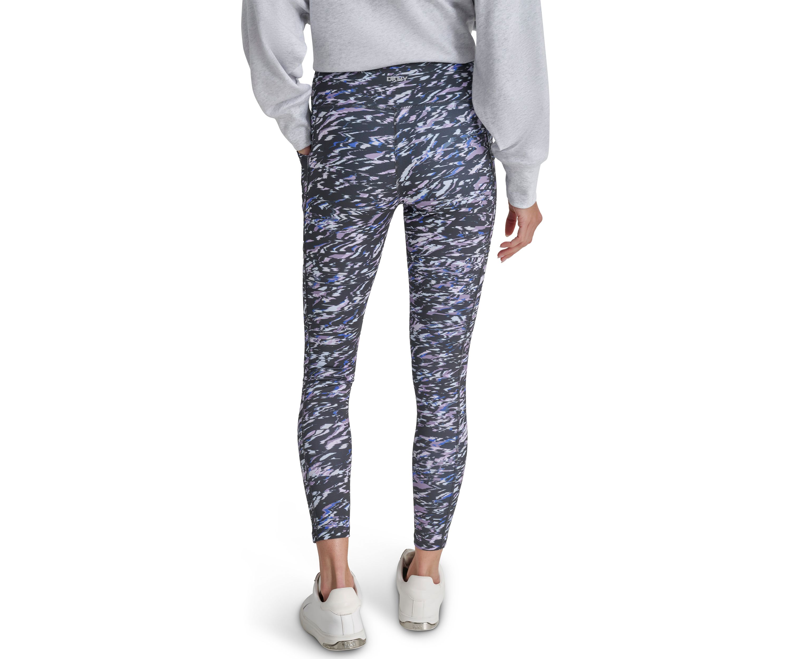 Elevate Interlock High Waisted 7/8 Printed Fitness Tights with Pockets 