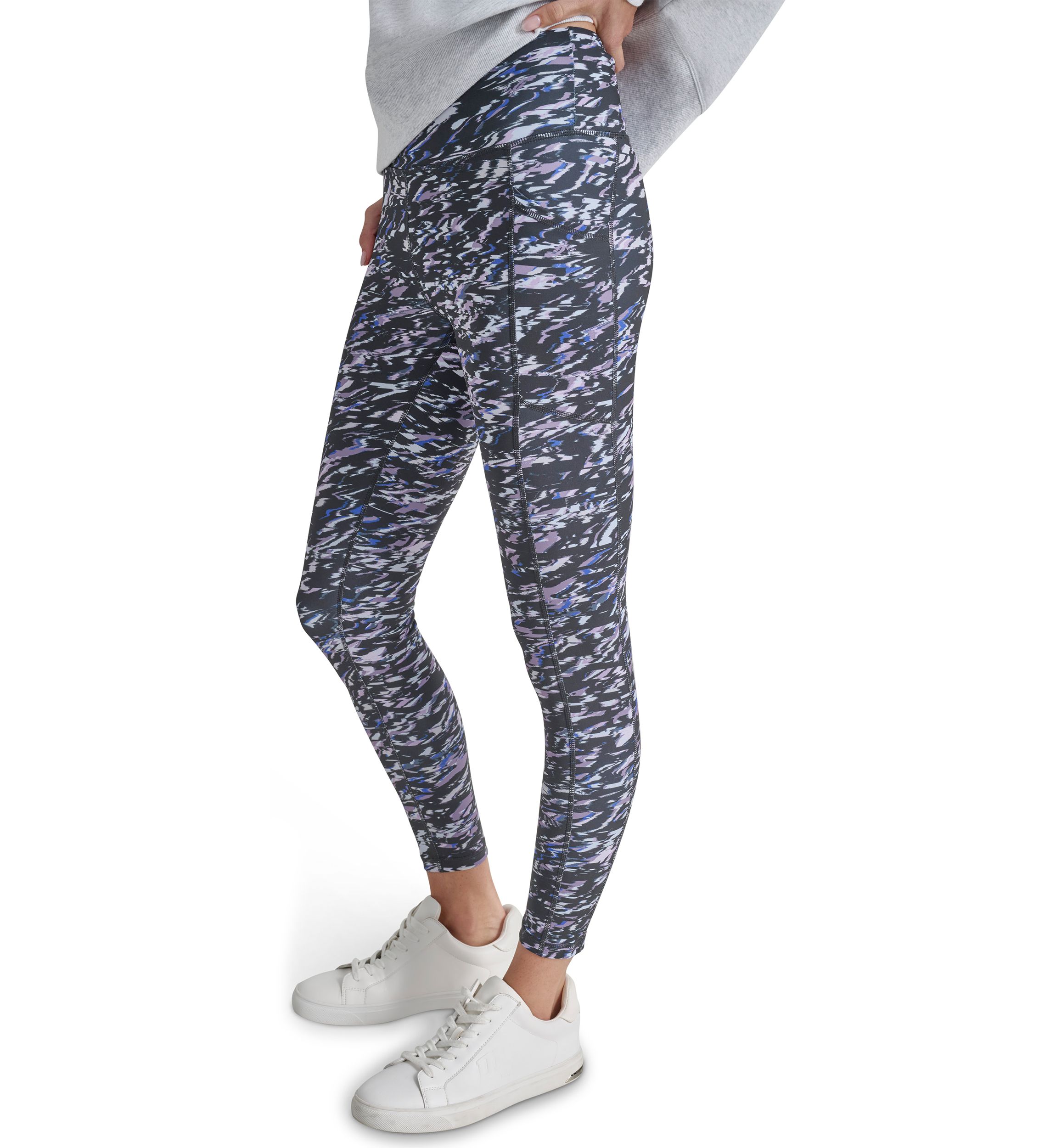 Elevate Interlock High Waisted 7/8 Printed Fitness Tights with Pockets 