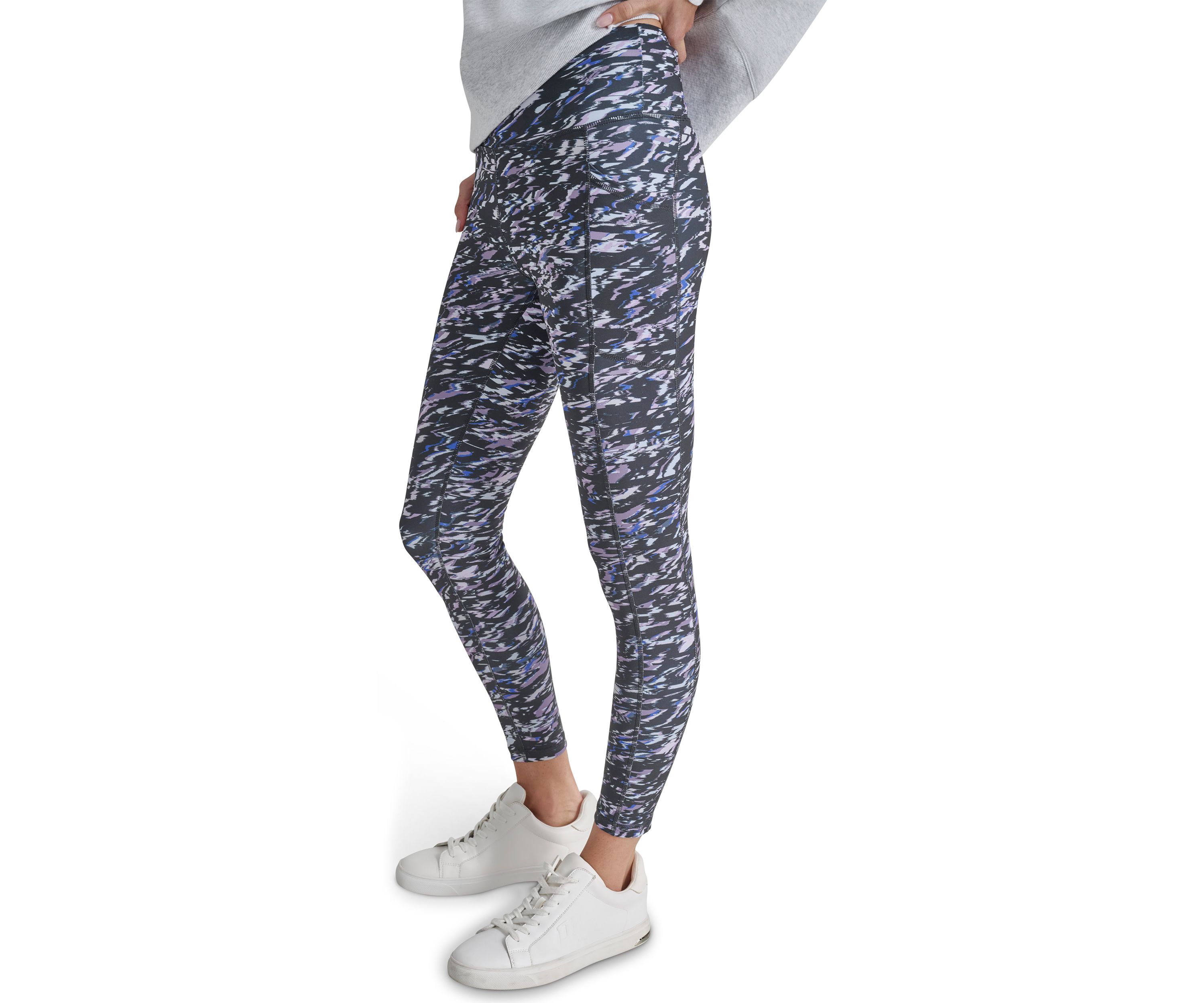 Elevate Interlock High Waisted 7/8 Printed Fitness Tights with Pockets 