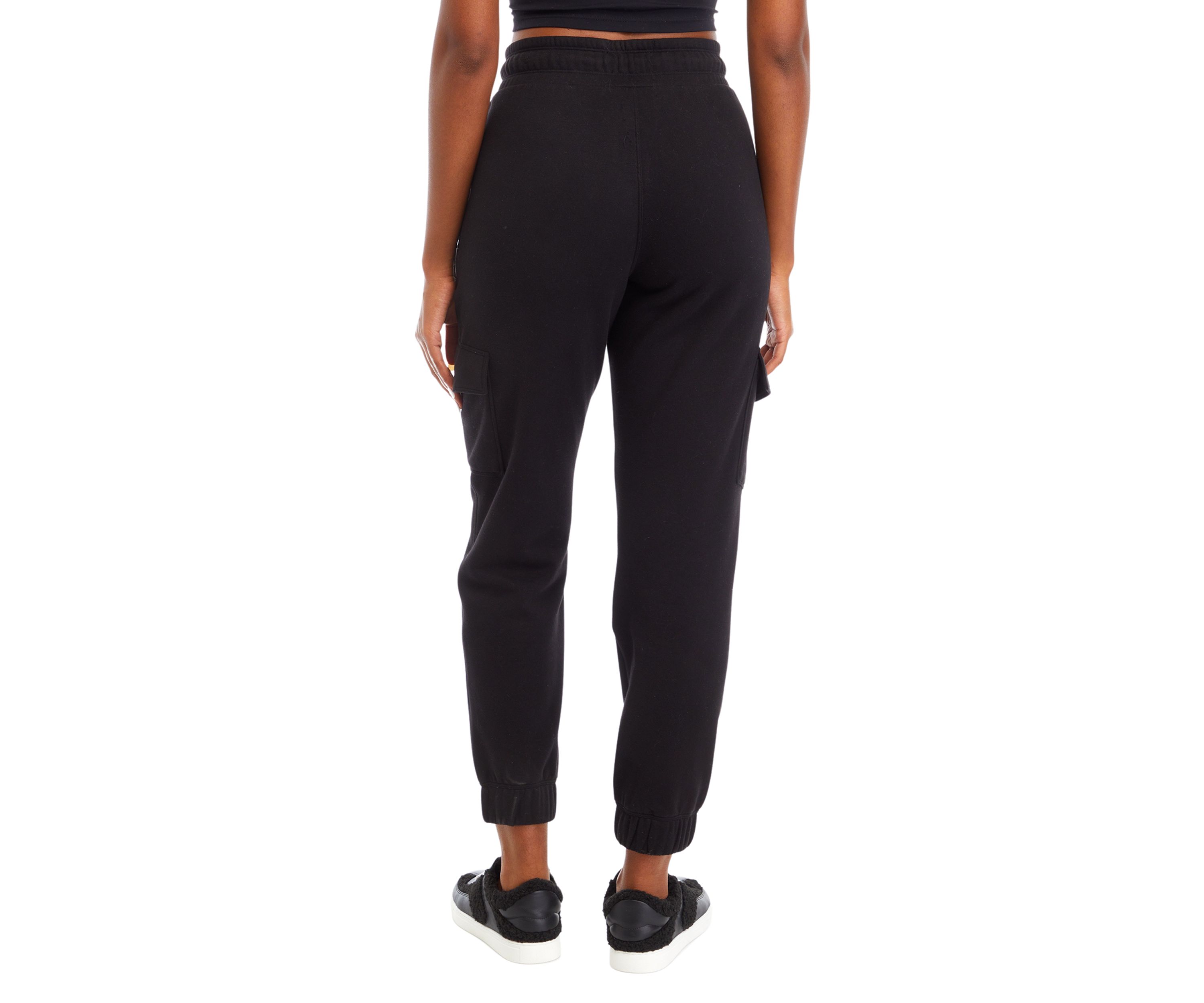 Embroidered Logo Slim Fit Cargo Jogger Pants with Pockets