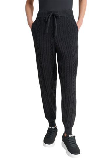 Cozy Cable Sweater Joggers with Pockets