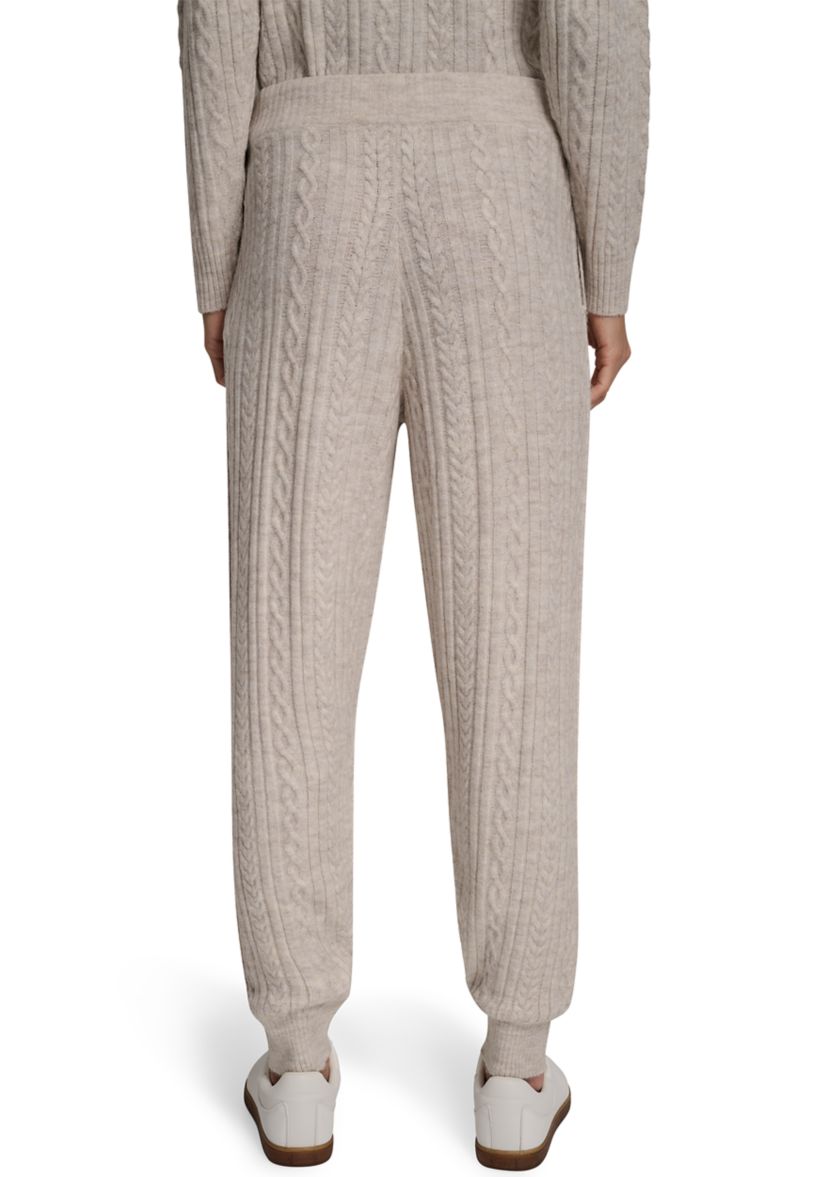 Cozy Cable Sweater Joggers with Pockets
