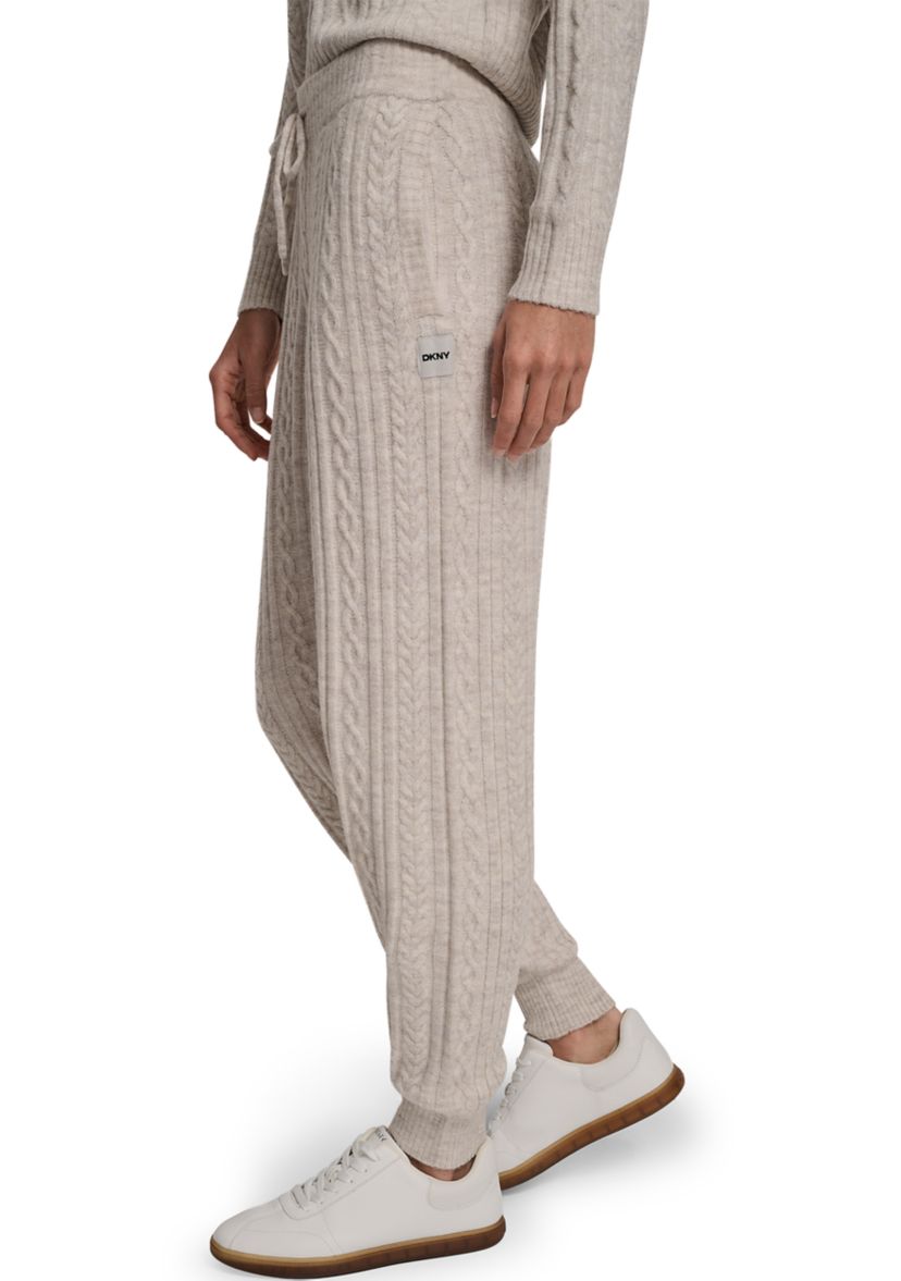 Cozy Cable Sweater Joggers with Pockets