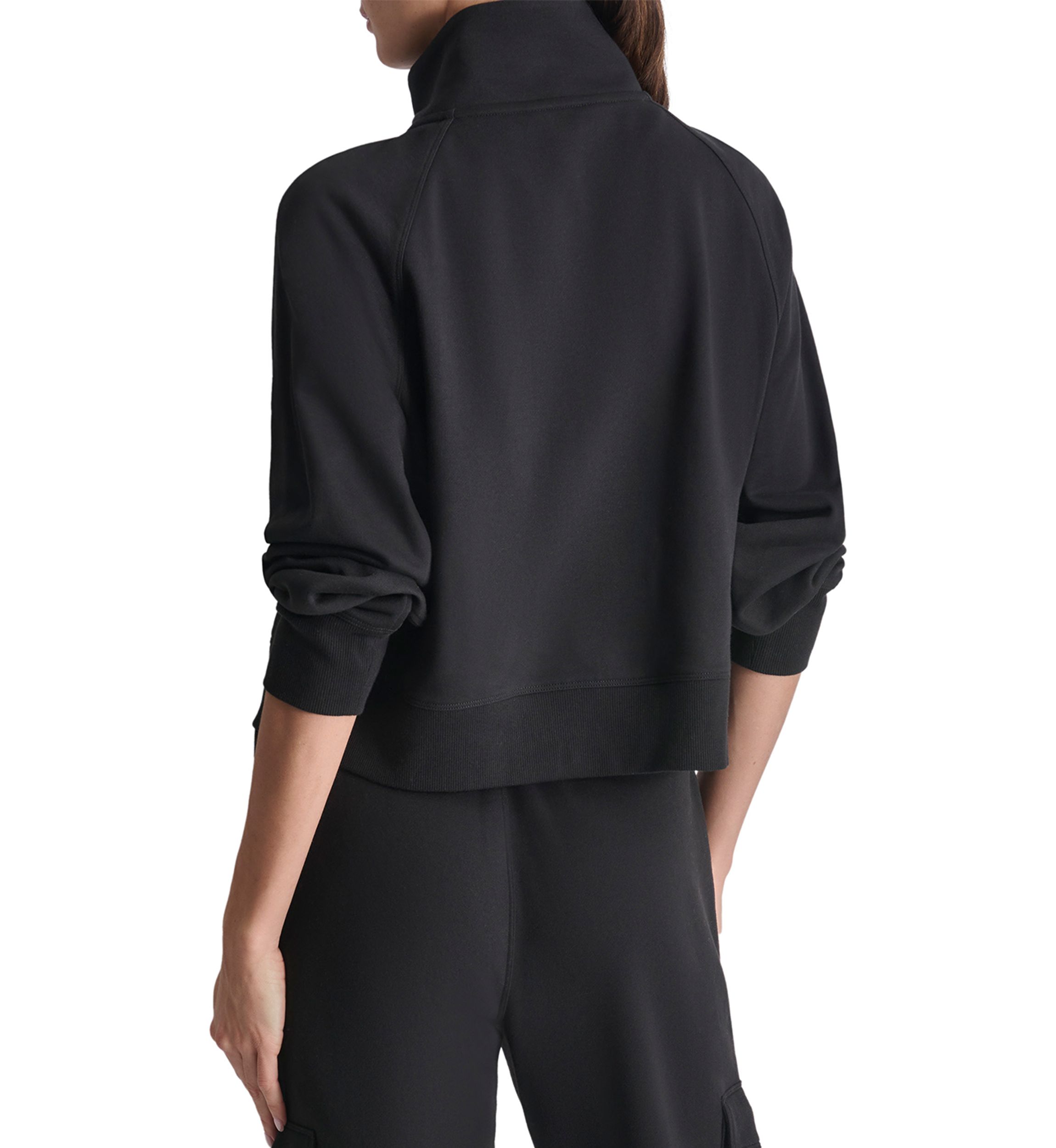 Embroidered Logo Half Zip Pullover with Kanga Pocket