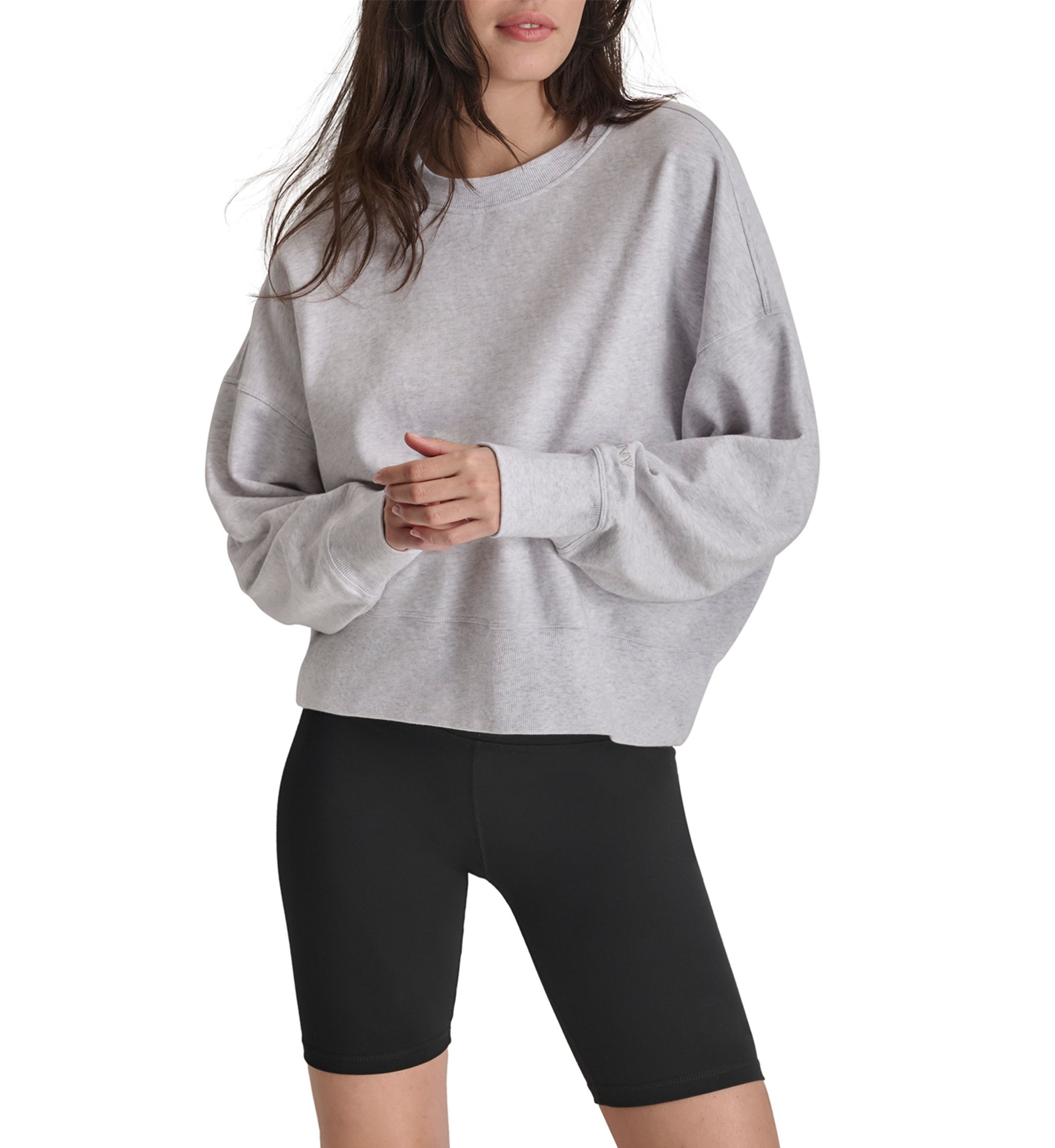 Embroidered Logo Blouson Sleeve Pullover