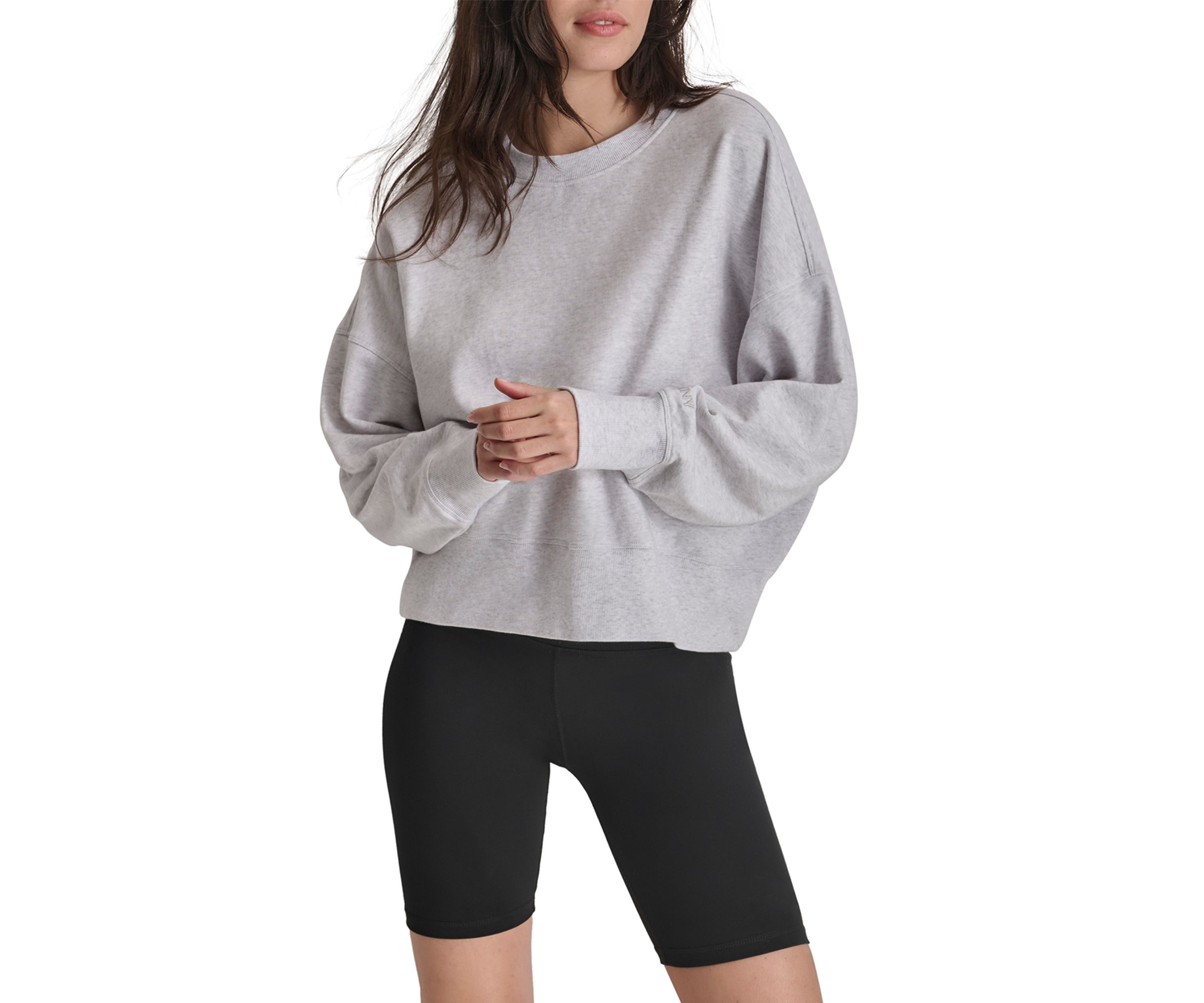 Embroidered Logo Blouson Sleeve Pullover