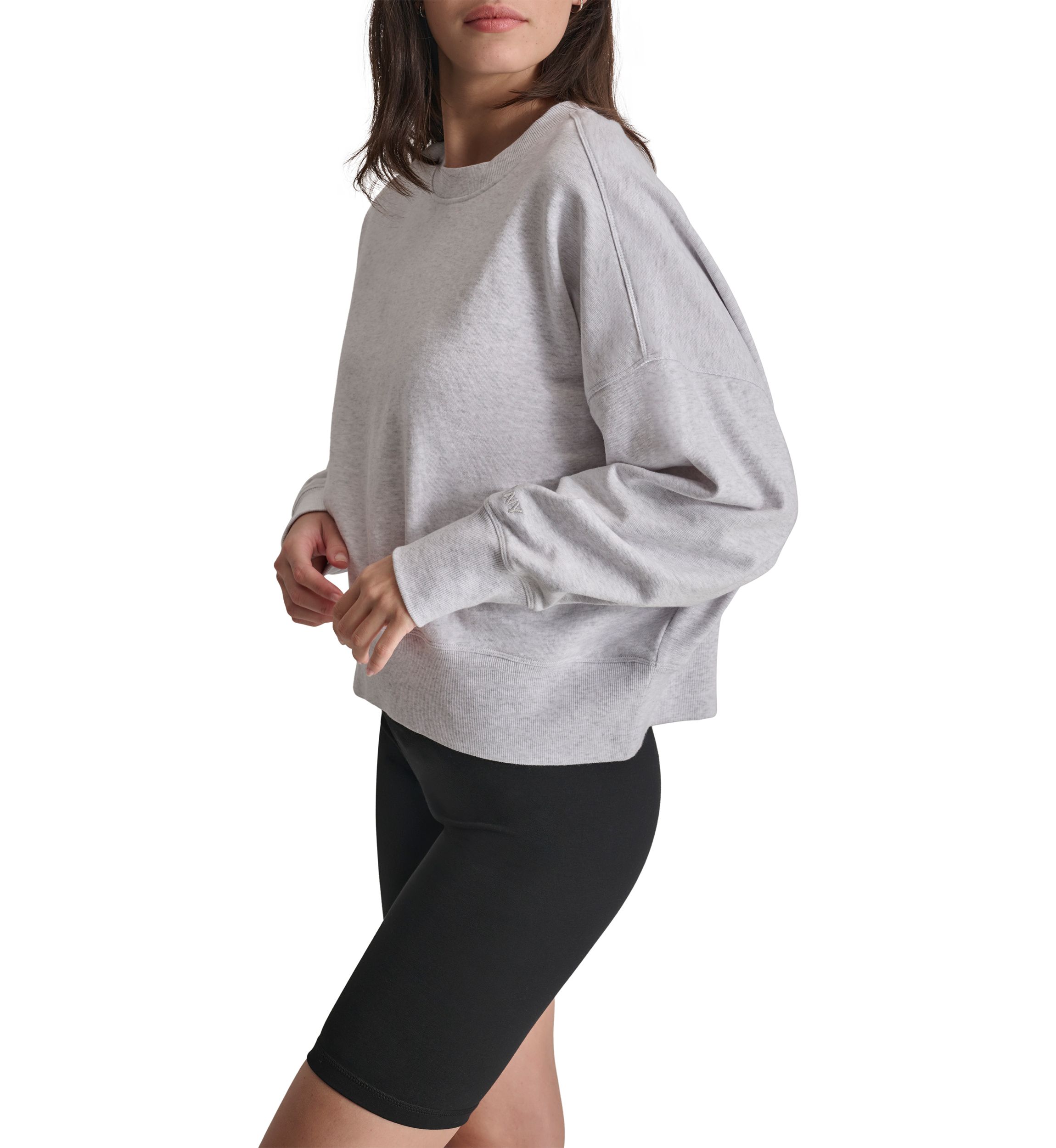 Embroidered Logo Blouson Sleeve Pullover