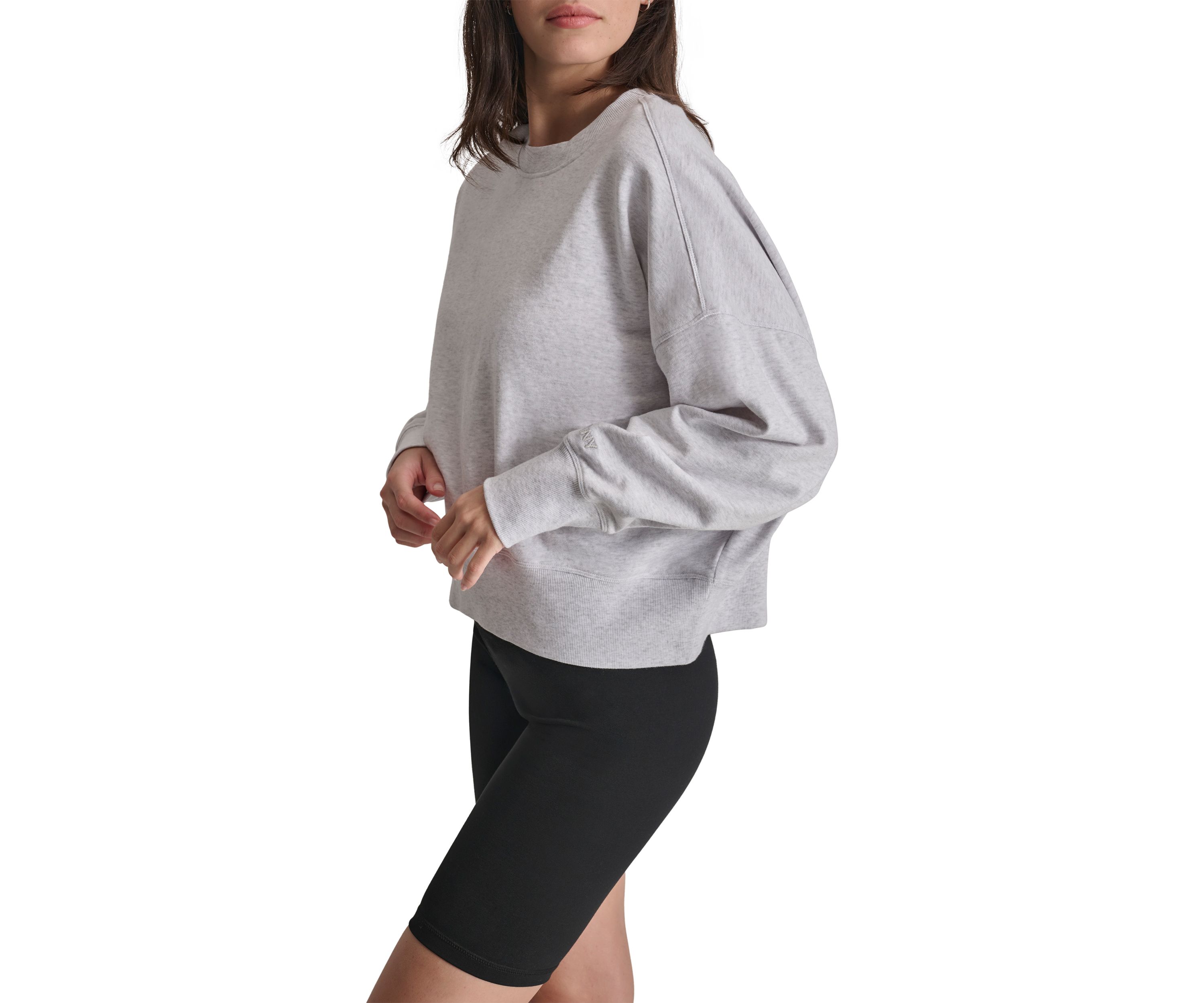 Embroidered Logo Blouson Sleeve Pullover
