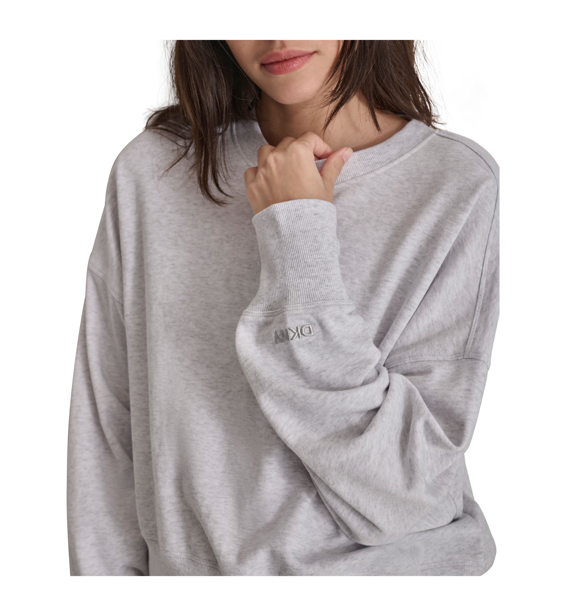 Embroidered Logo Blouson Sleeve Pullover