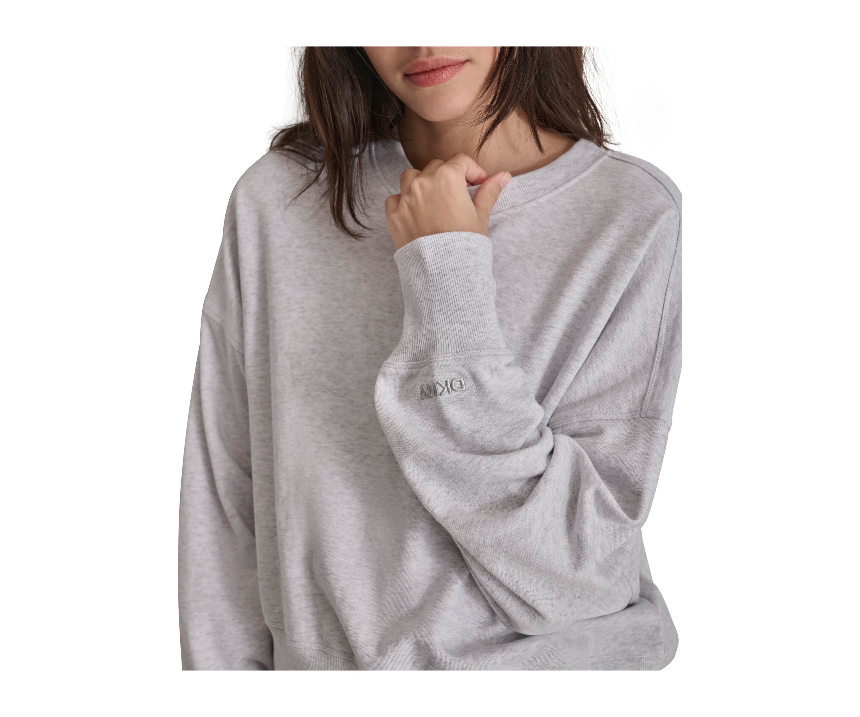 Embroidered Logo Blouson Sleeve Pullover