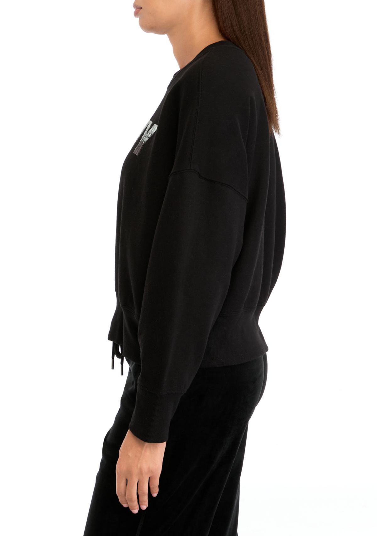 Womens Ombré Sequin Graphic T-Shirt