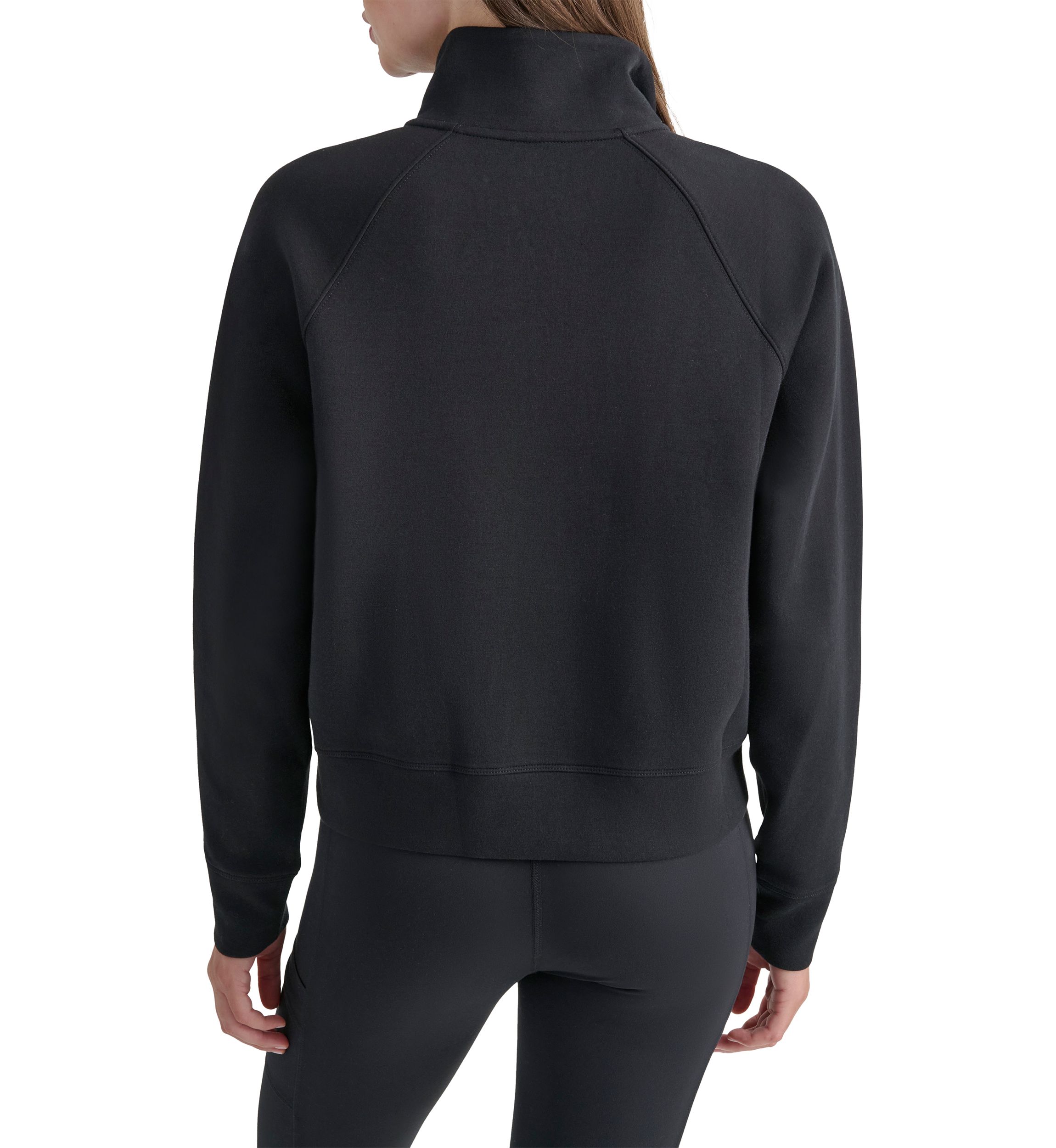 Brooklyn Scuba Mock Neck Half Zip Pullover with Kangaroo Pocket 
