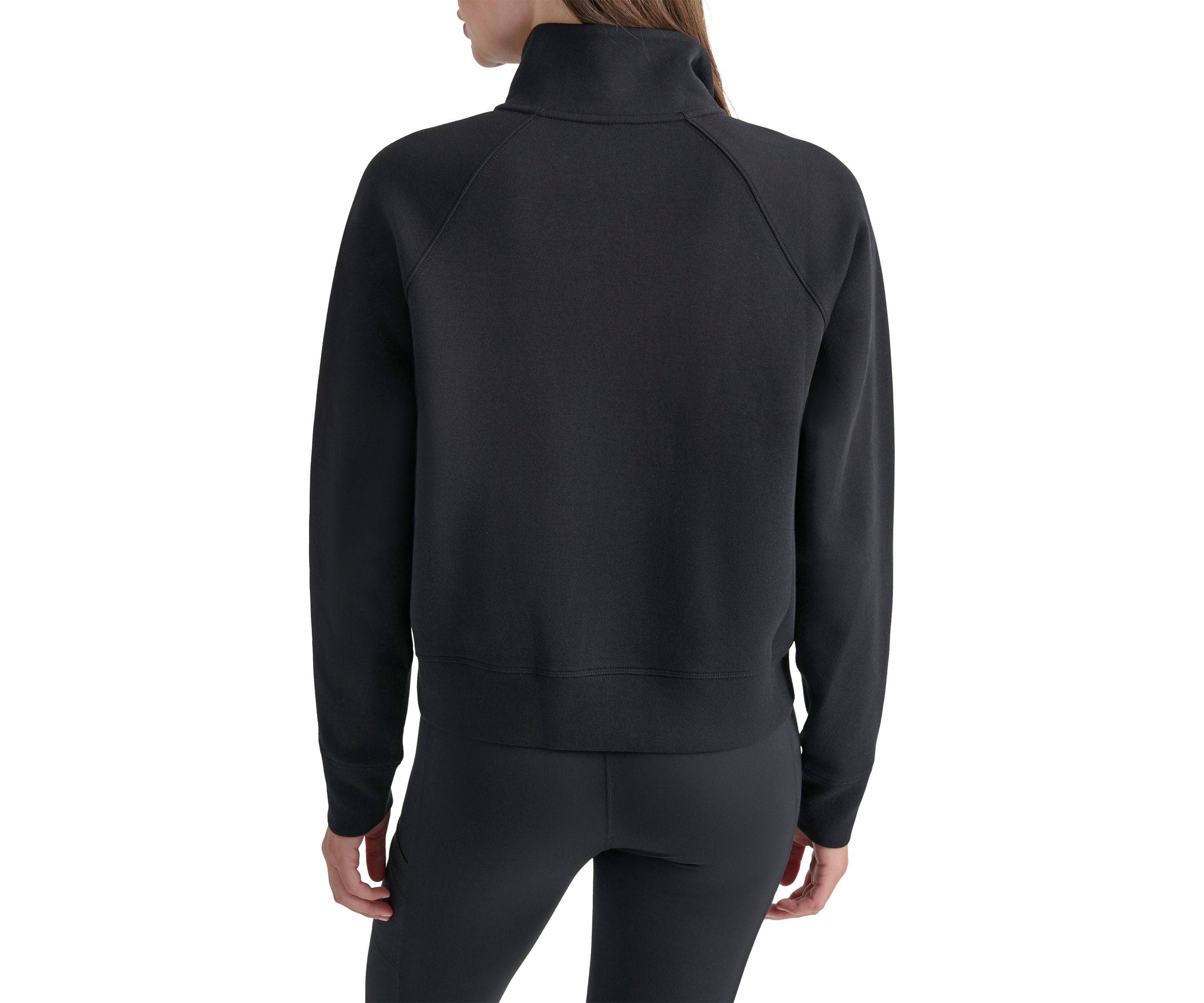 Brooklyn Scuba Mock Neck Half Zip Pullover with Kangaroo Pocket 