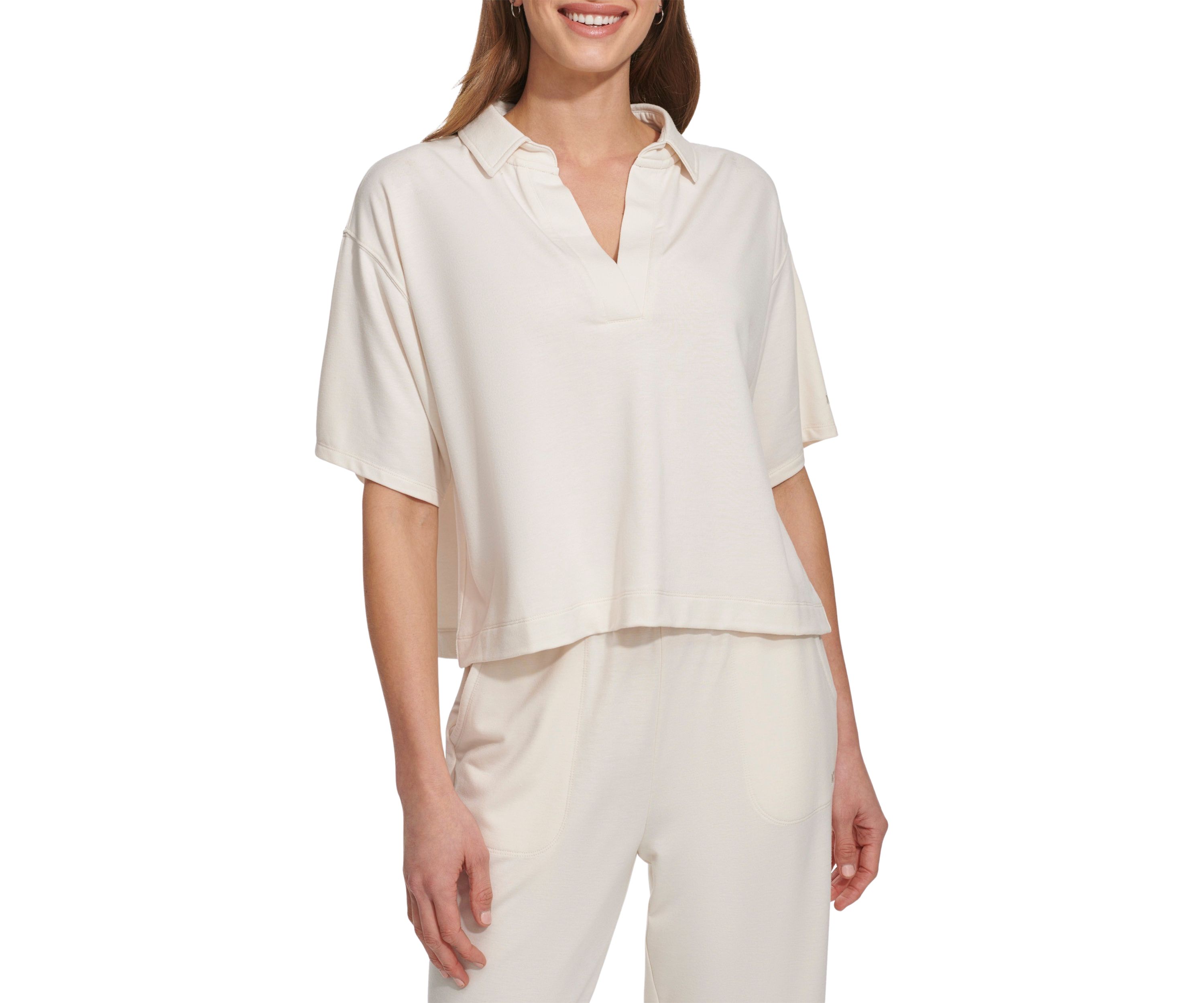 Short Sleeve Johnny Collar Shirt