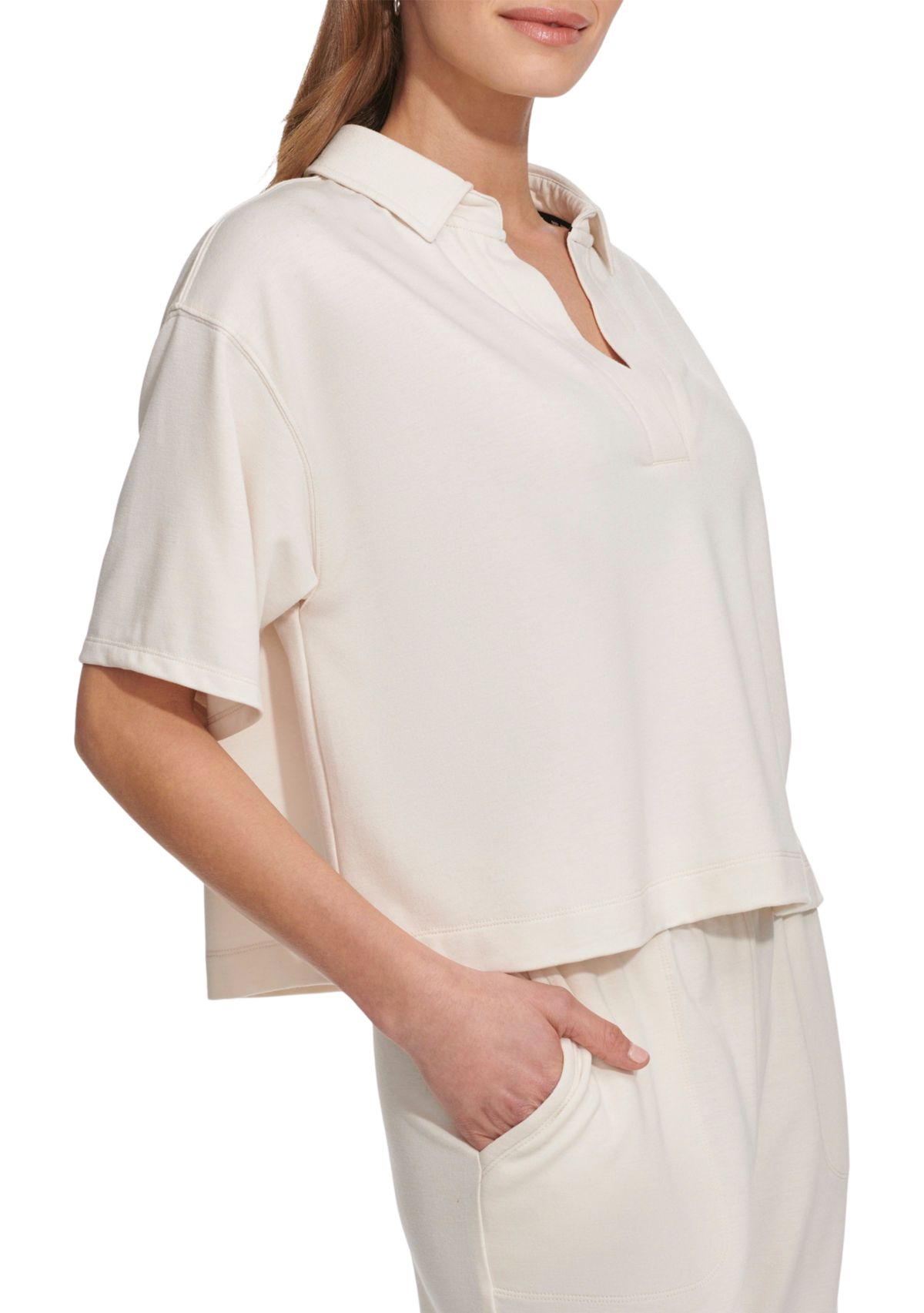 Short Sleeve Johnny Collar Shirt
