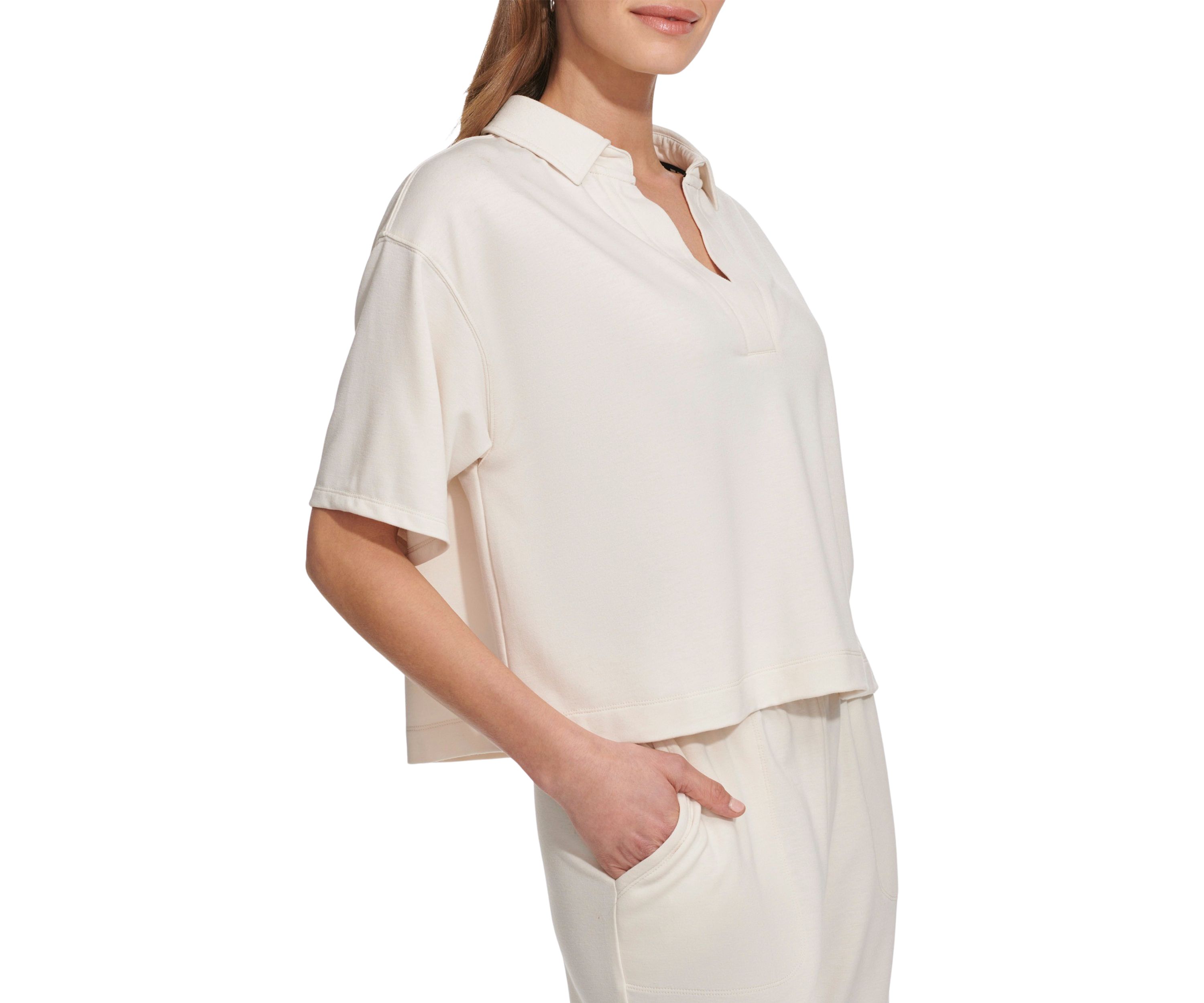 Short Sleeve Johnny Collar Shirt