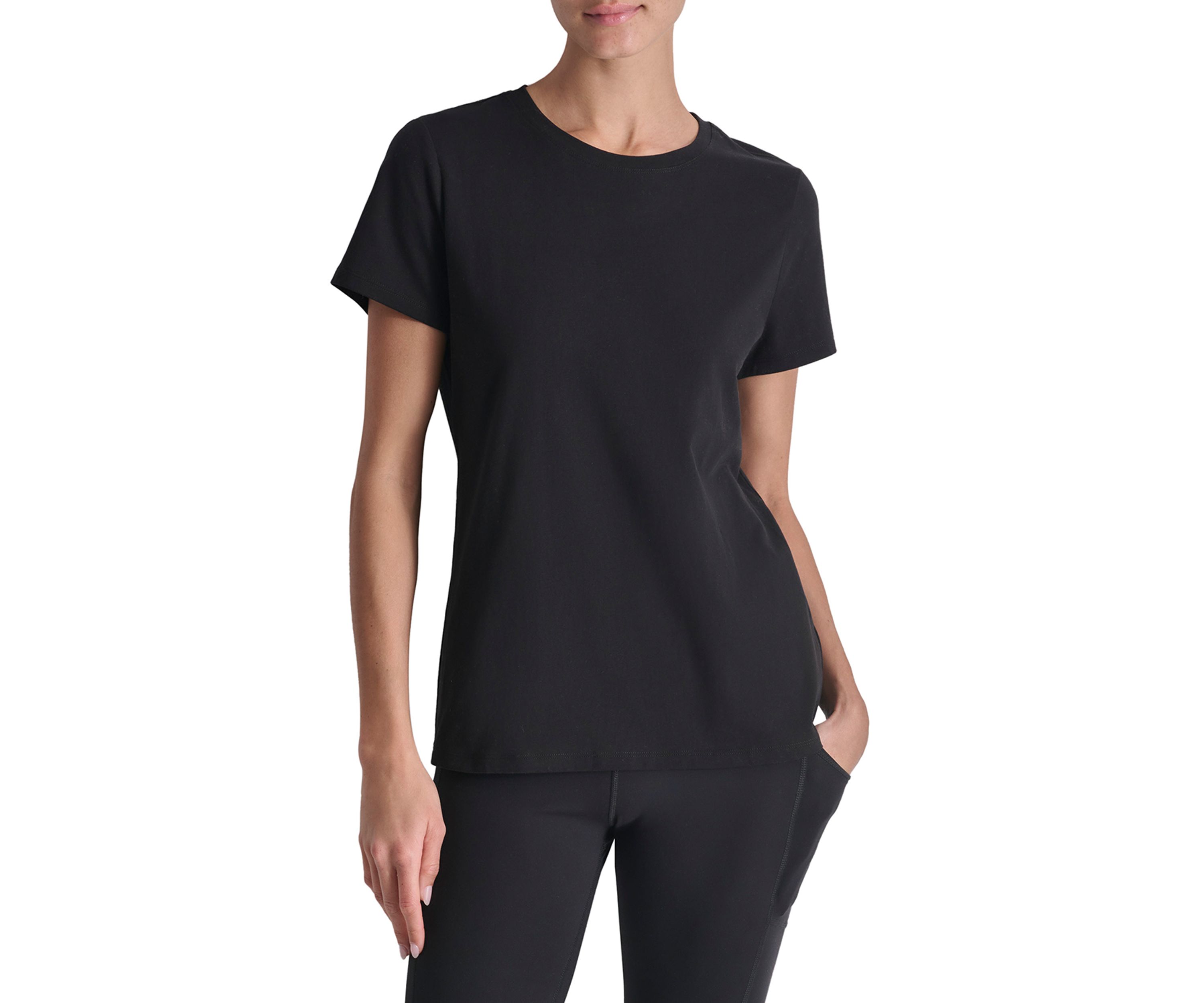 Womens Tonal Embroidered Logo T-Shirt