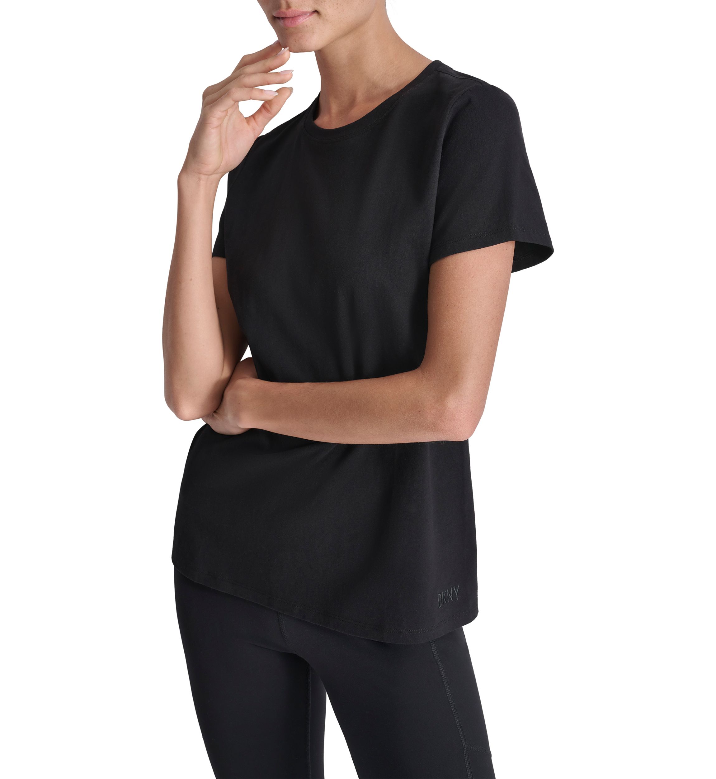 Womens Tonal Embroidered Logo T-Shirt