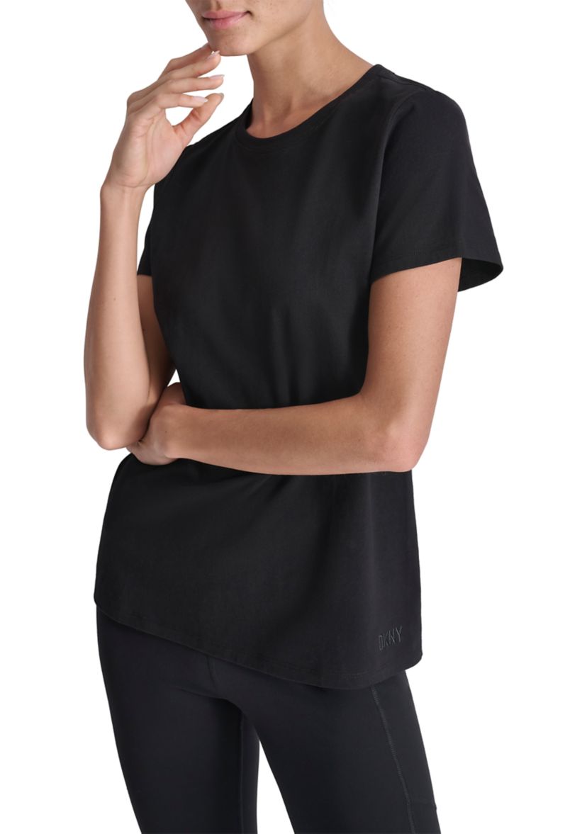 Womens Tonal Embroidered Logo T-Shirt