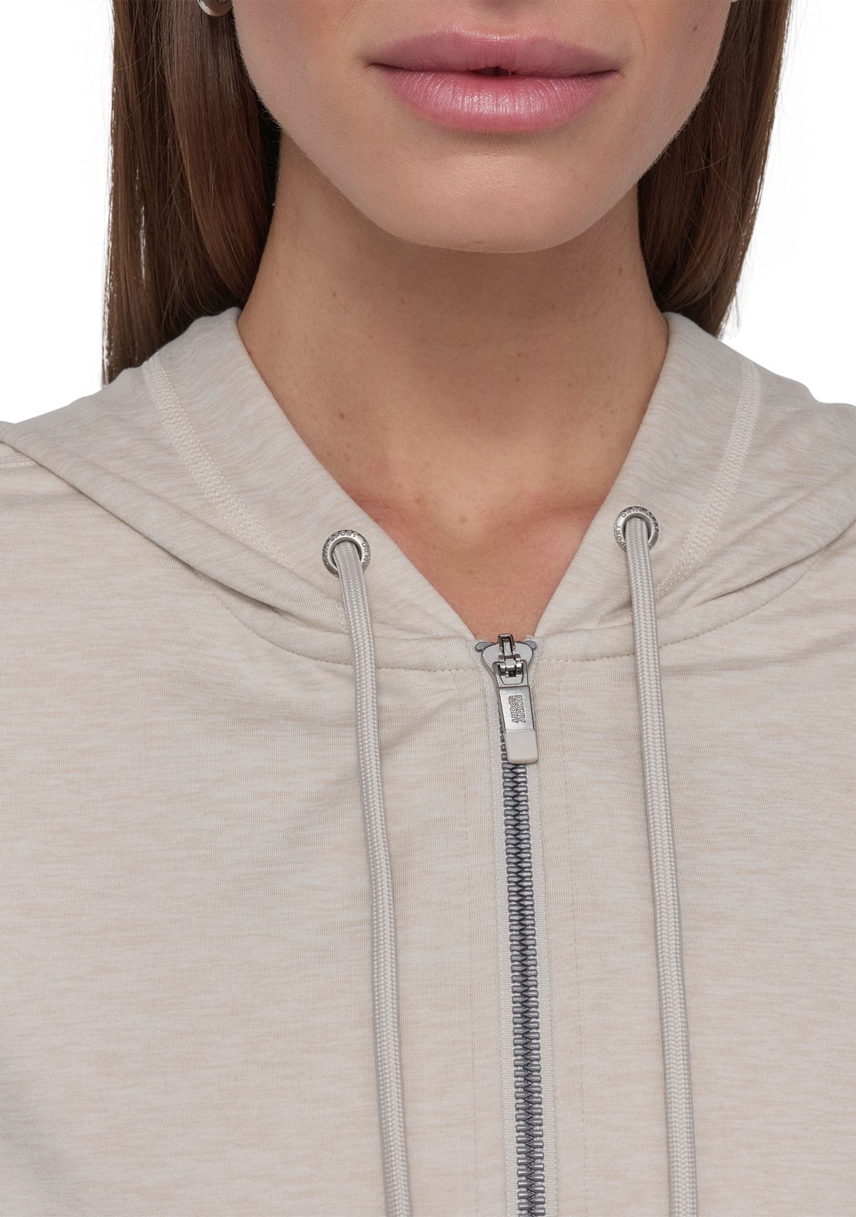 Space Dye Full Zip Hoodie with Pockets 