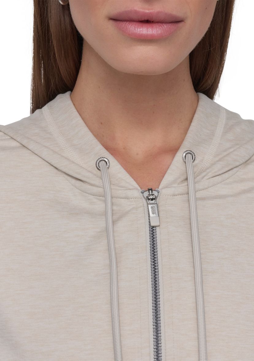 Space Dye Full Zip Hoodie with Pockets 