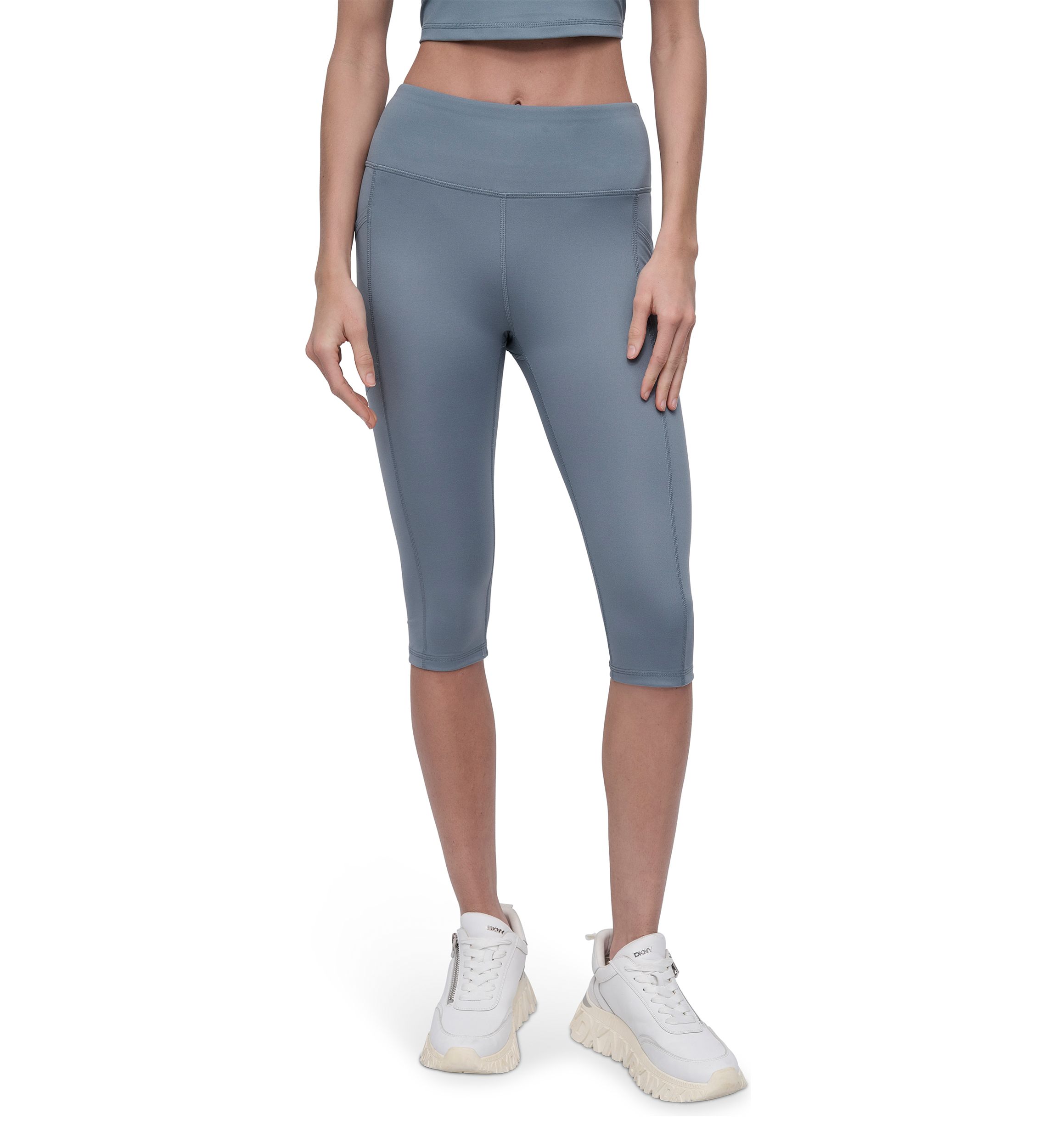 Balance Compression High Waist 16" Mini Capri Pants with Pockets