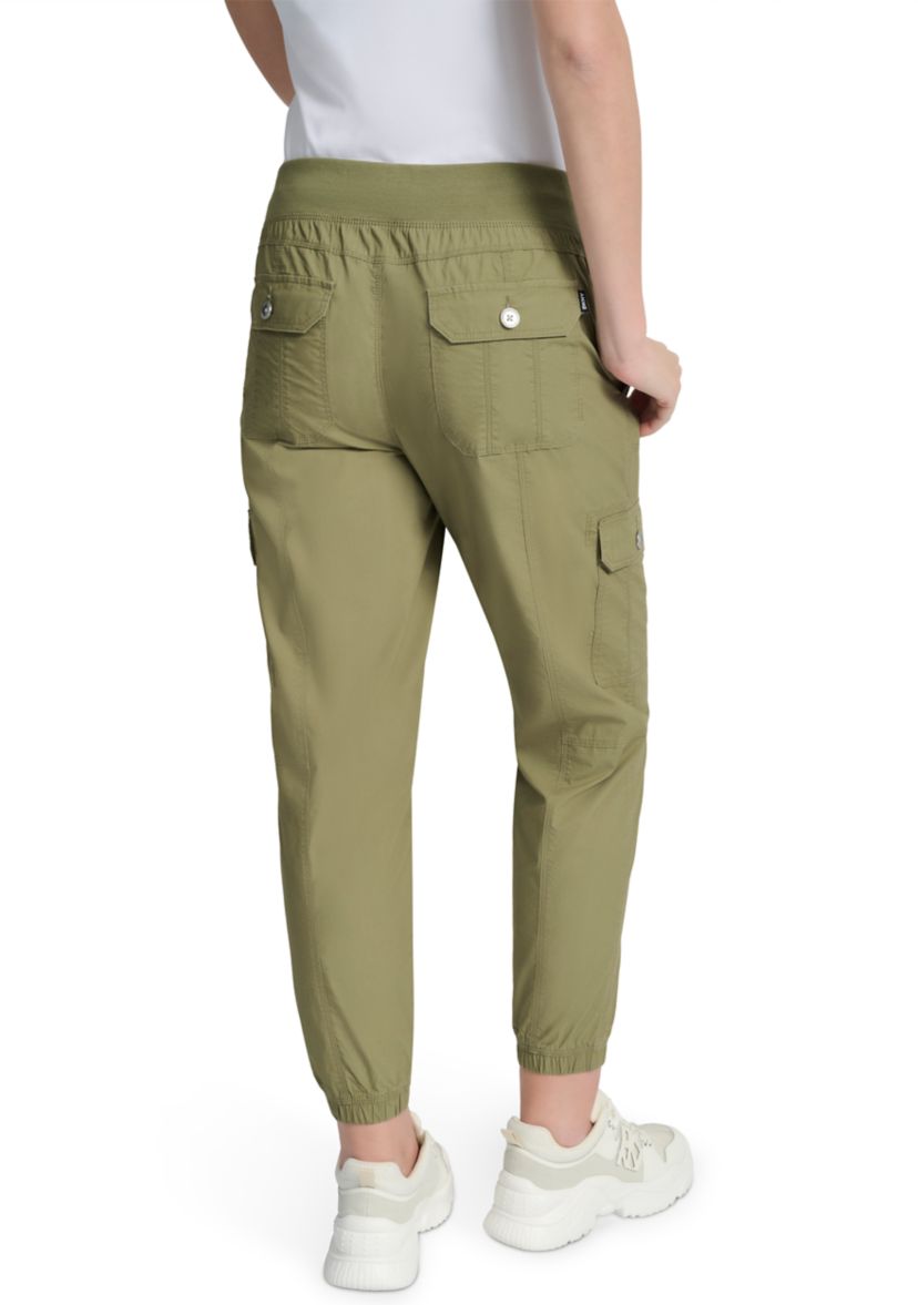Ribbed Waistband Cargo Joggers