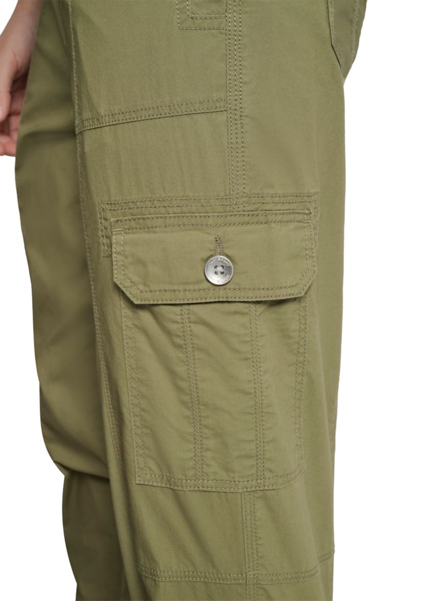 Ribbed Waistband Cargo Joggers
