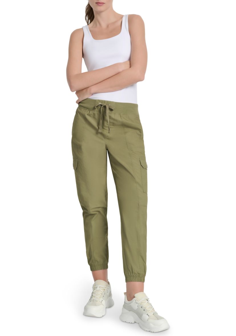 Ribbed Waistband Cargo Joggers