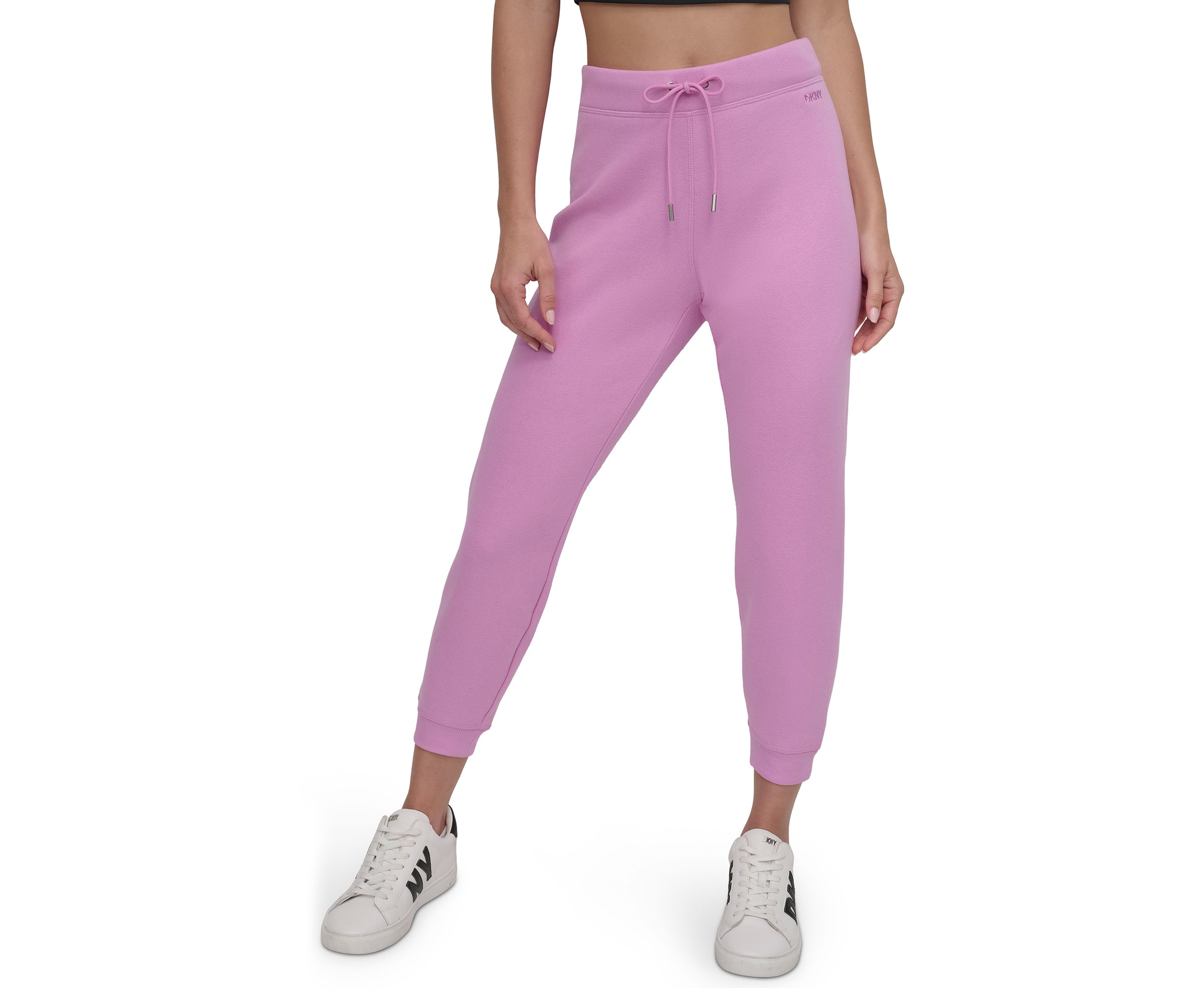 Embroidered Logo Taper Leg Ankle Length Joggers 