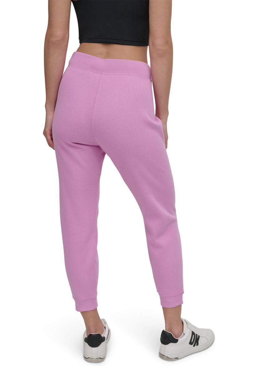 Embroidered Logo Taper Leg Ankle Length Joggers 