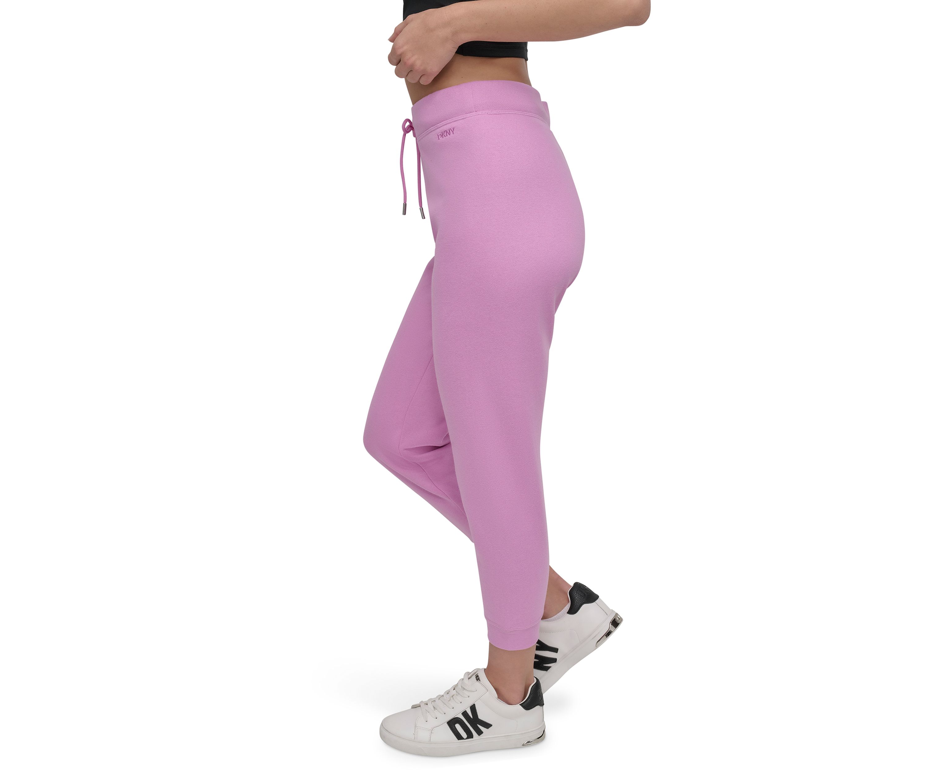 Embroidered Logo Taper Leg Ankle Length Joggers 