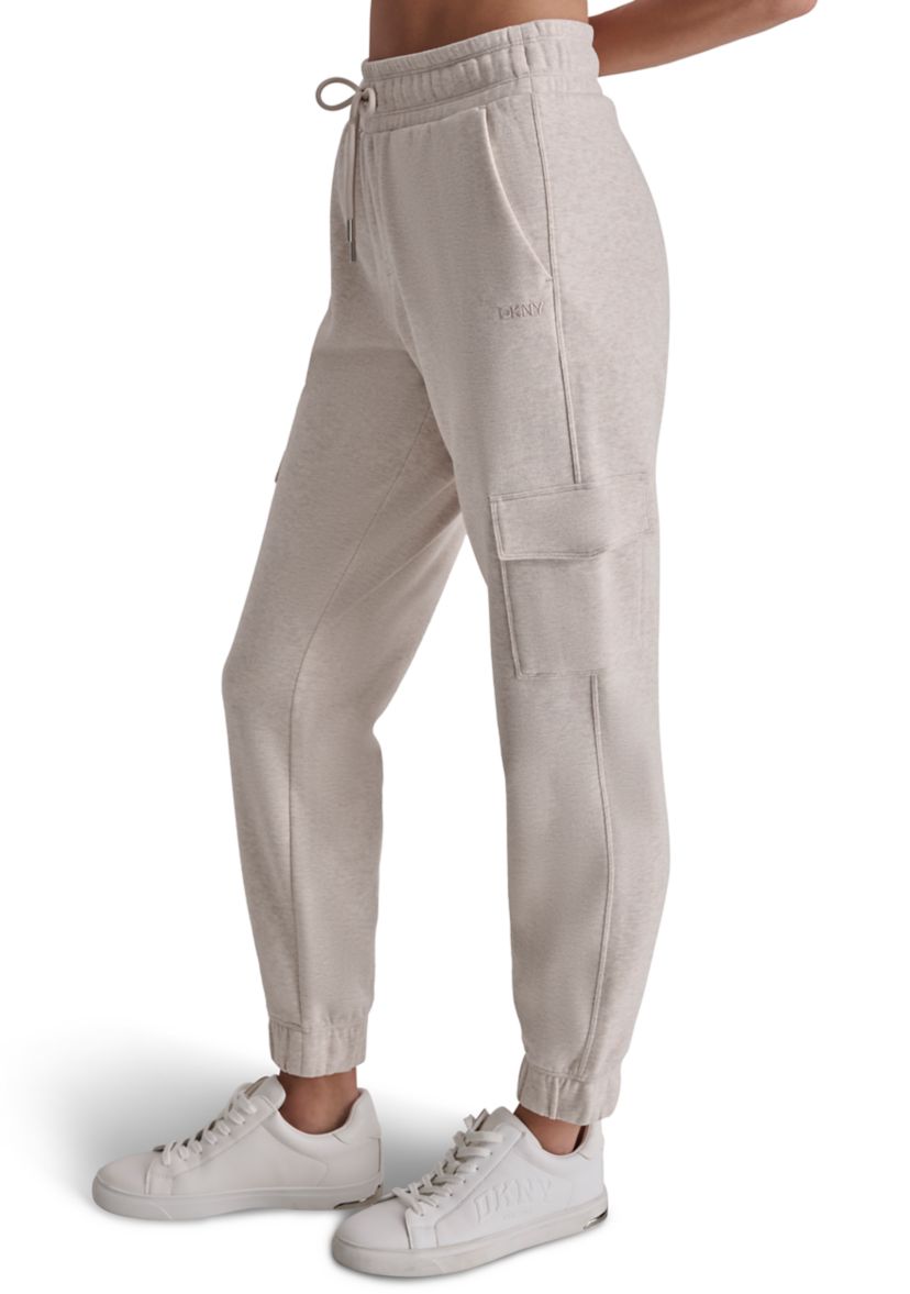 Embroidered Logo Slim Fit Cargo Jogger with Pockets
