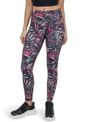 DKNY Sport Women's High Waist 7/8 Printed Leggings, Large