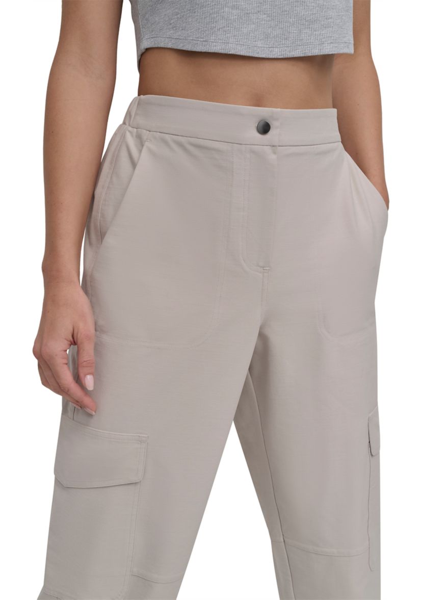Knit Canvas Cargo Pants