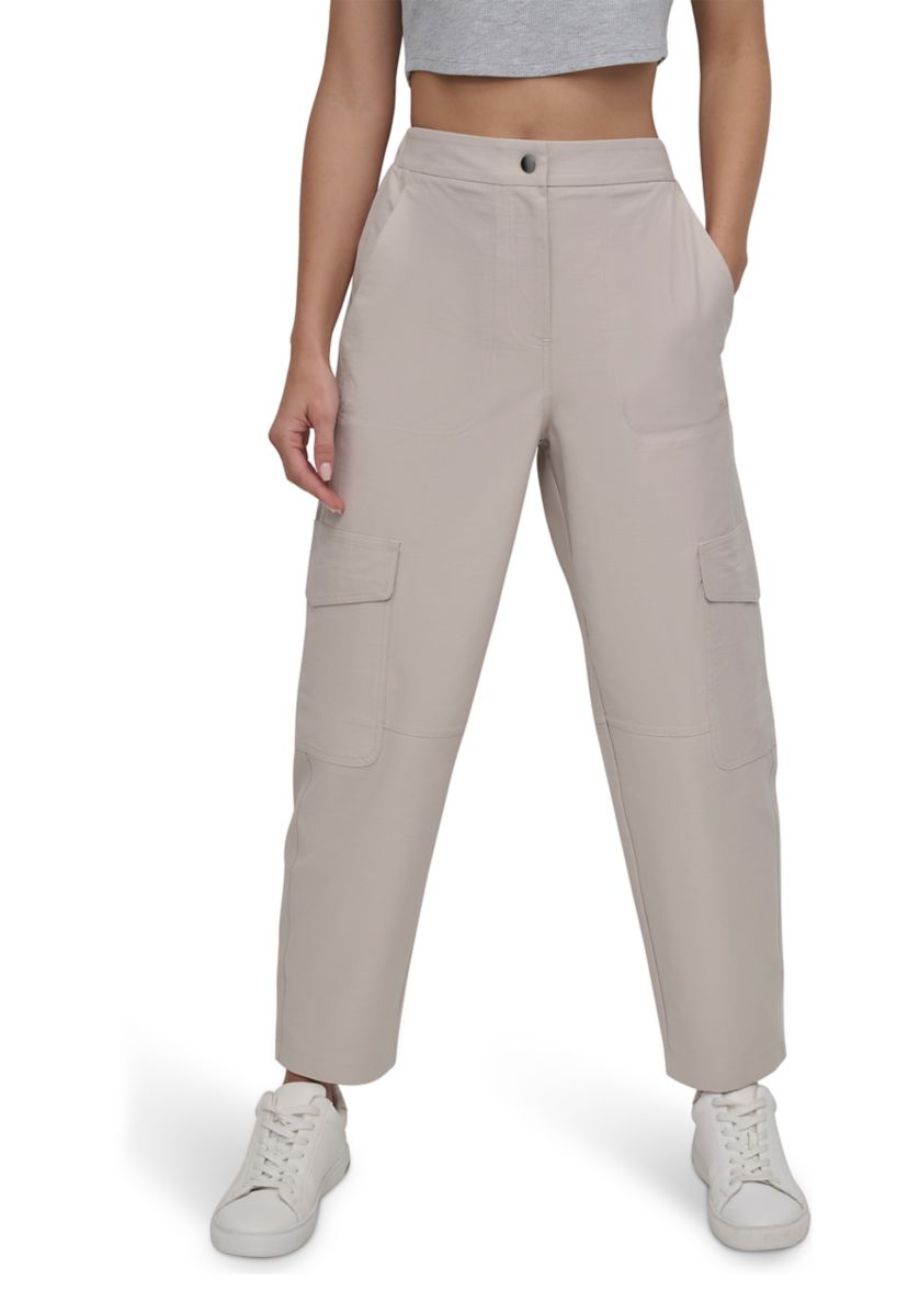 Knit Canvas Cargo Pants