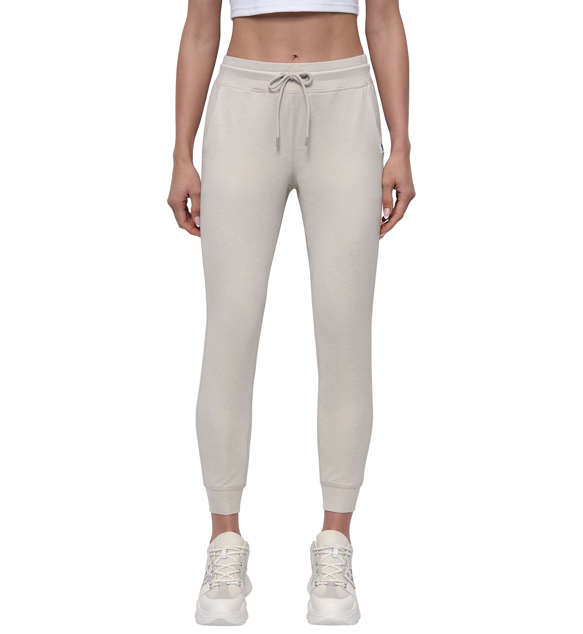 Space Dye High Waist Slim Fit Joggers with Pockets 