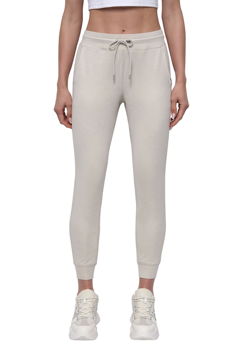 Space Dye High Waist Slim Fit Joggers with Pockets 