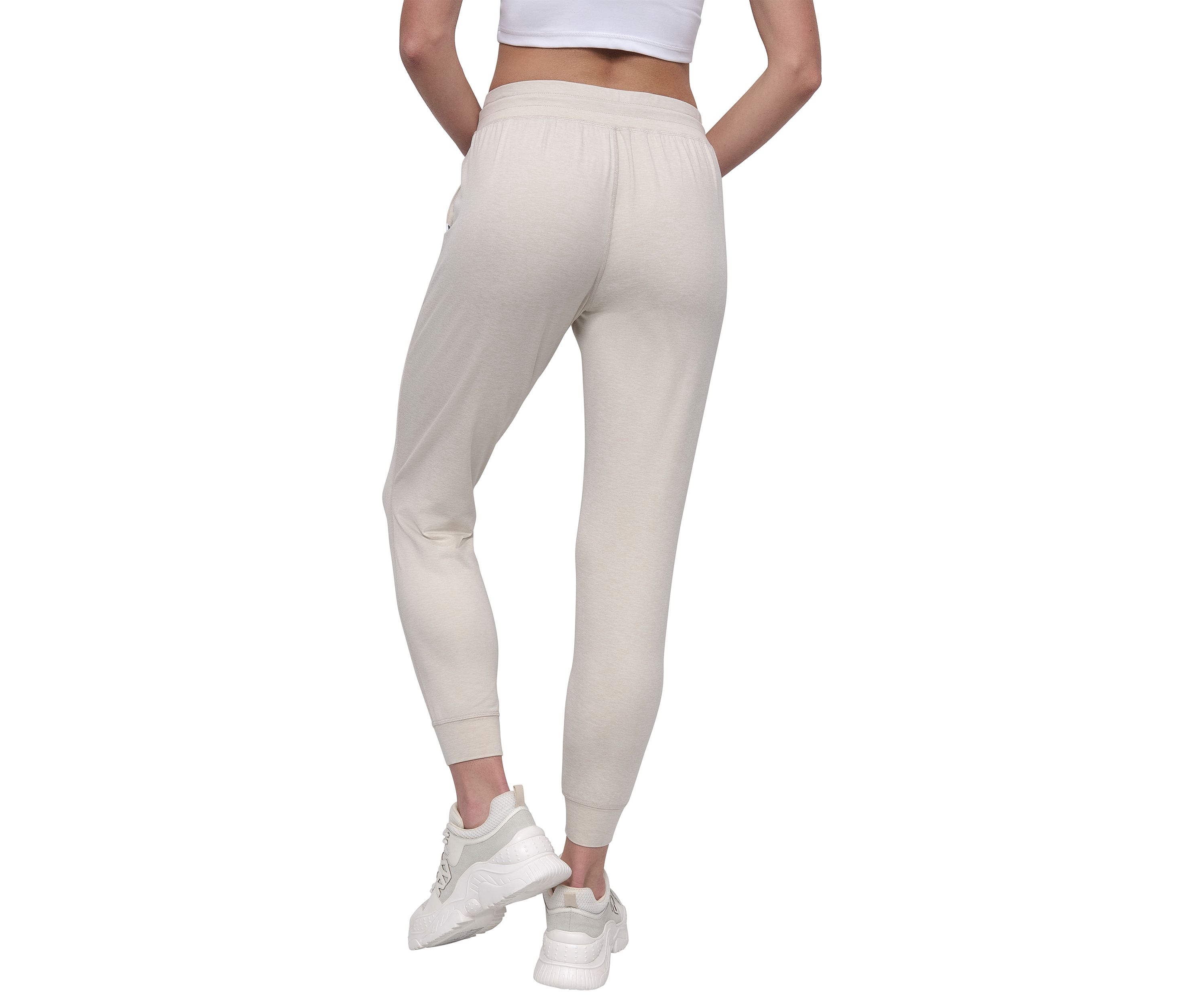 Space Dye High Waist Slim Fit Joggers with Pockets 